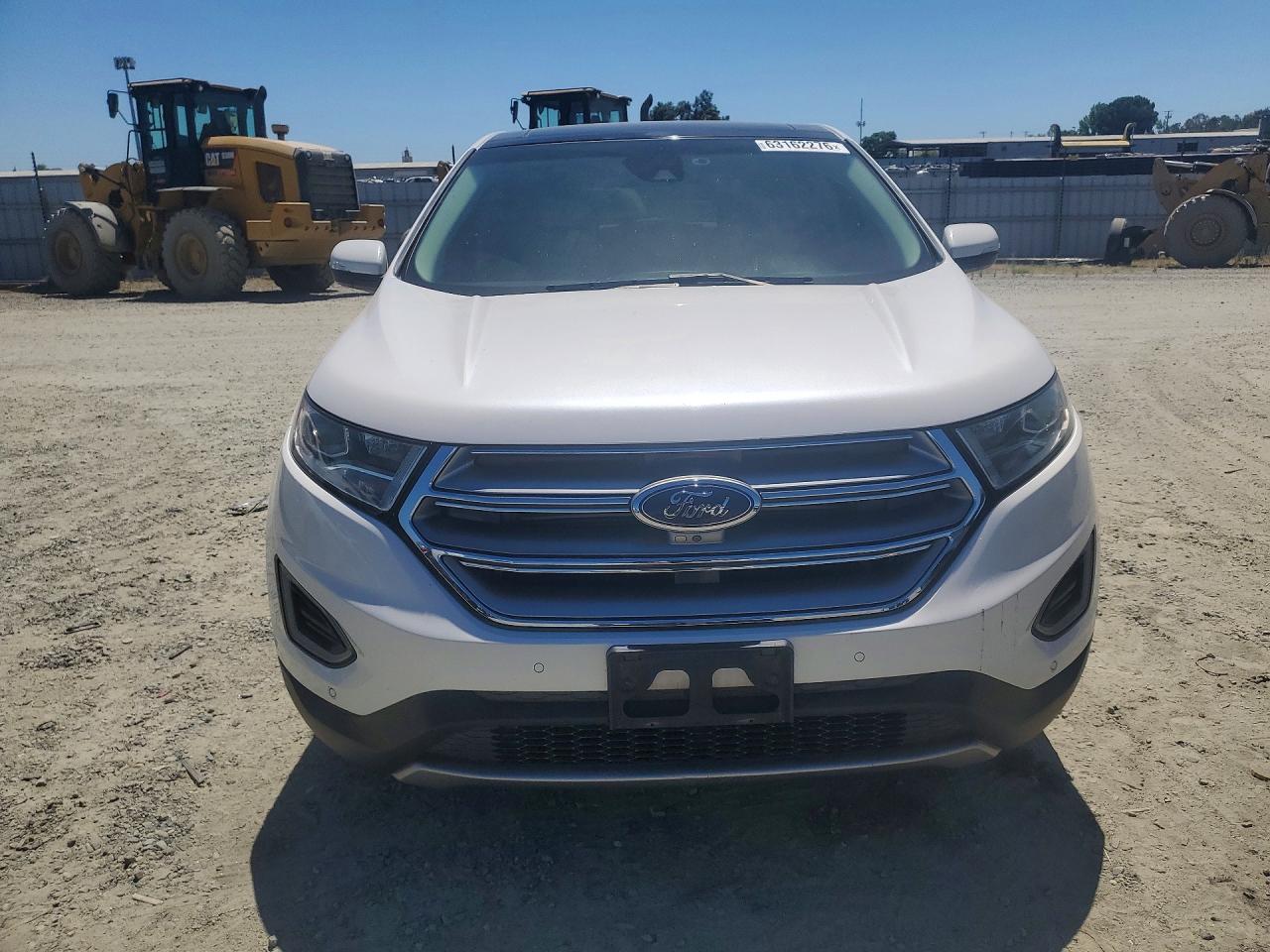 2015 Ford Edge Titanium White vin: 2FMPK3K89FBC09351