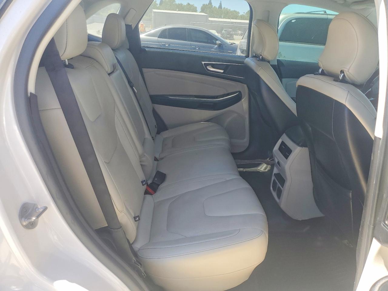 2015 Ford Edge Titanium White vin: 2FMPK3K89FBC09351
