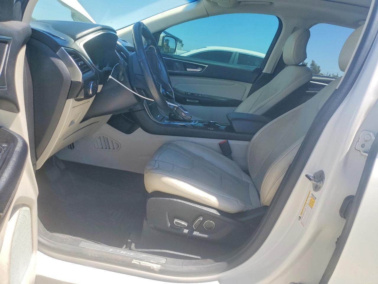 2015 Ford Edge Titanium White vin: 2FMPK3K89FBC09351