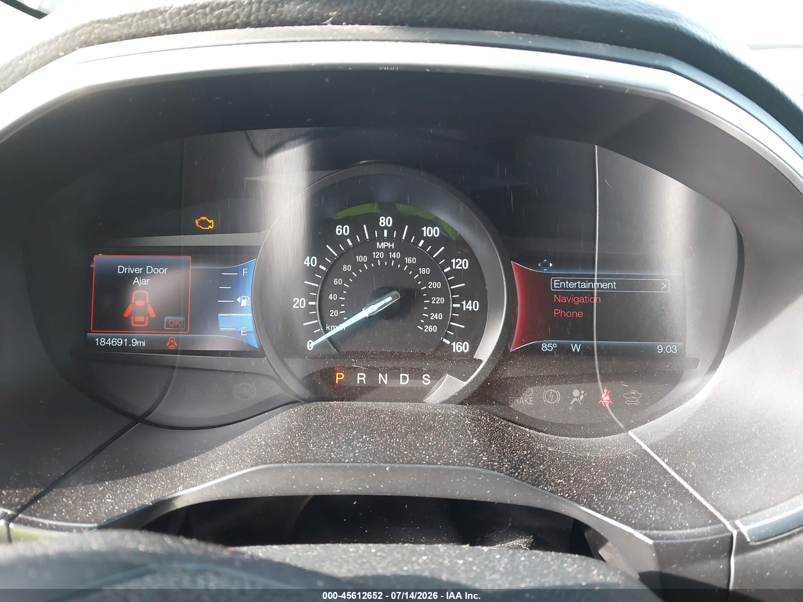 2015 Ford Edge Titanium Черный vin: 2FMPK3K89FBC26182