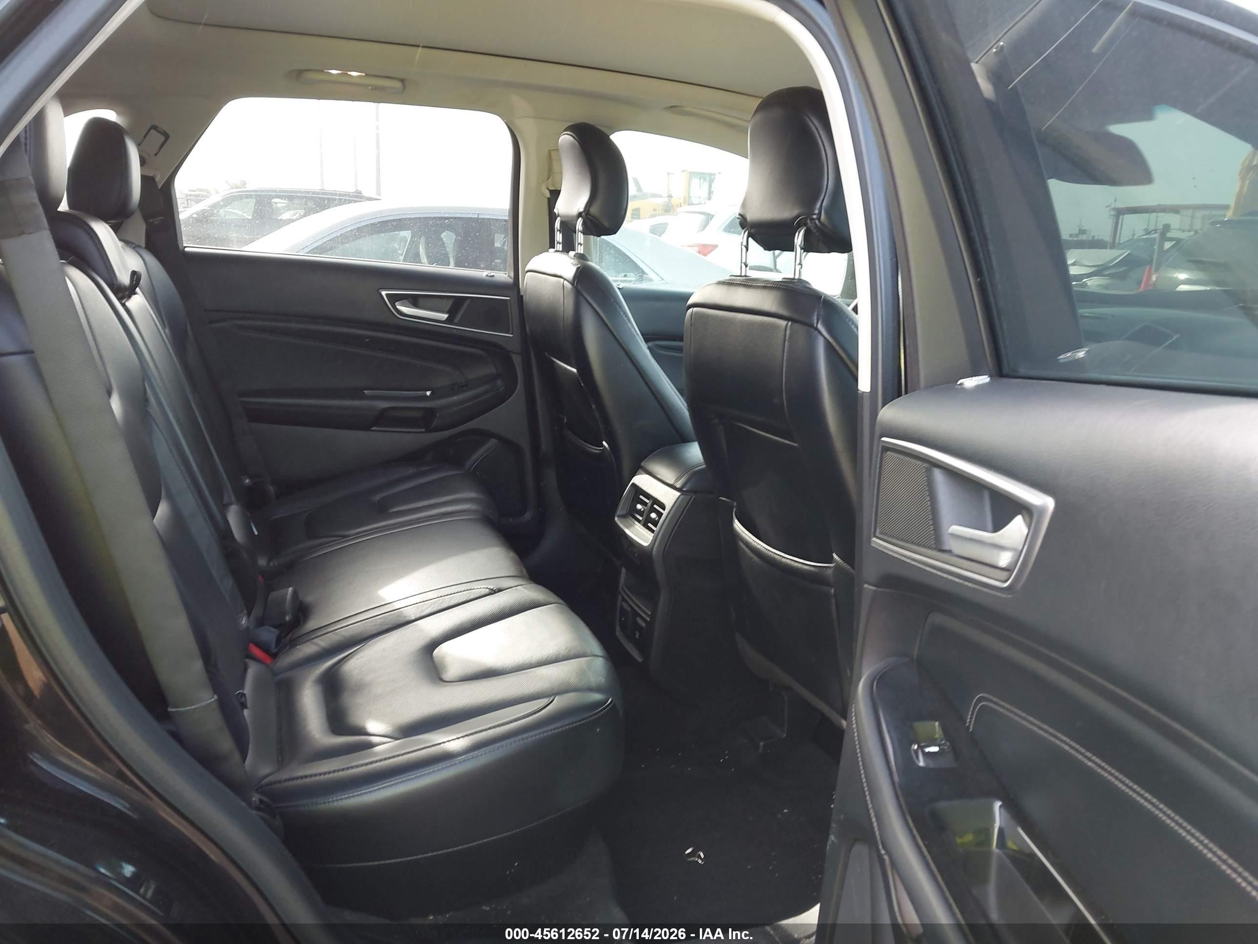 2015 Ford Edge Titanium Черный vin: 2FMPK3K89FBC26182