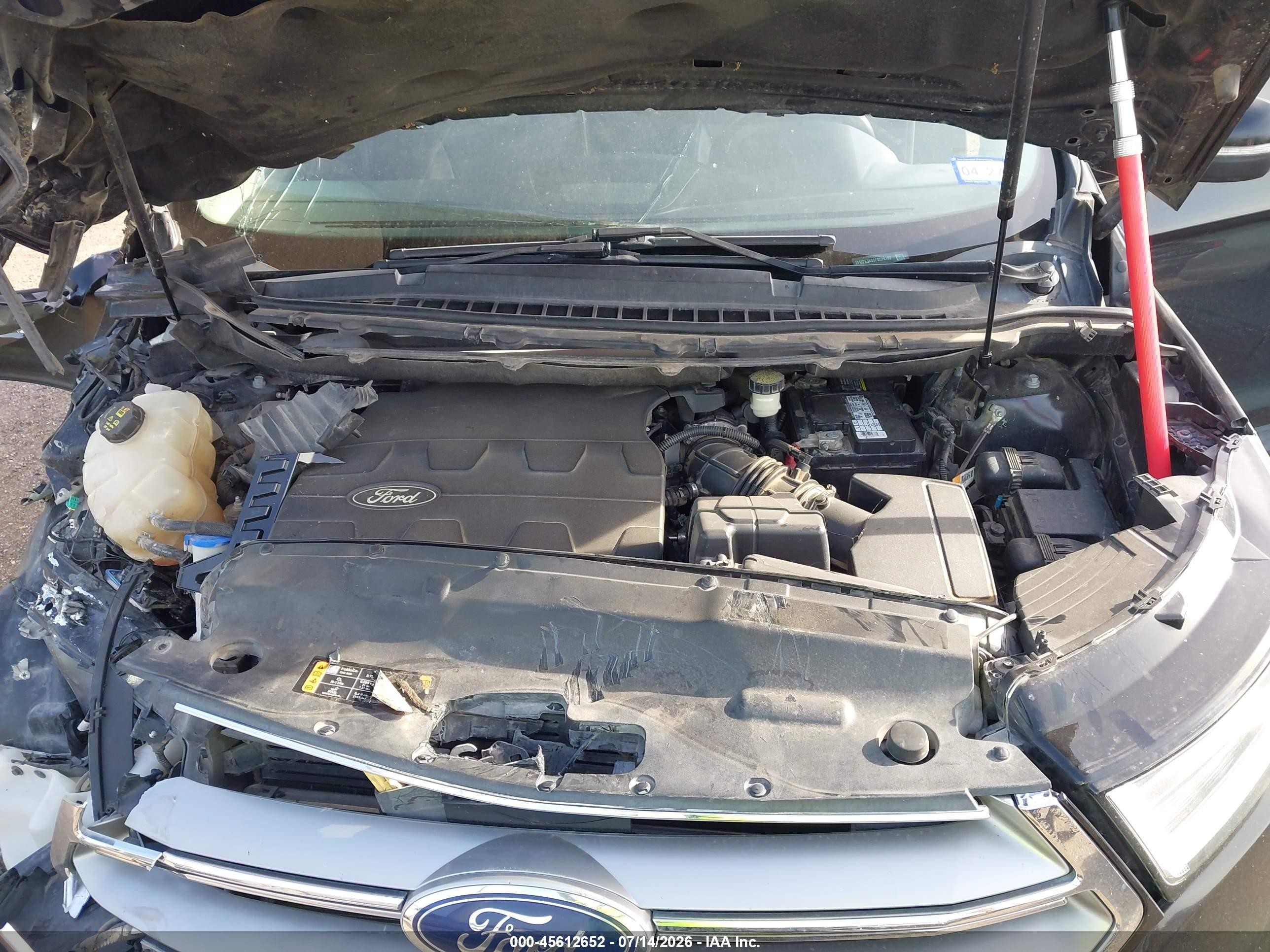 2015 Ford Edge Titanium Черный vin: 2FMPK3K89FBC26182