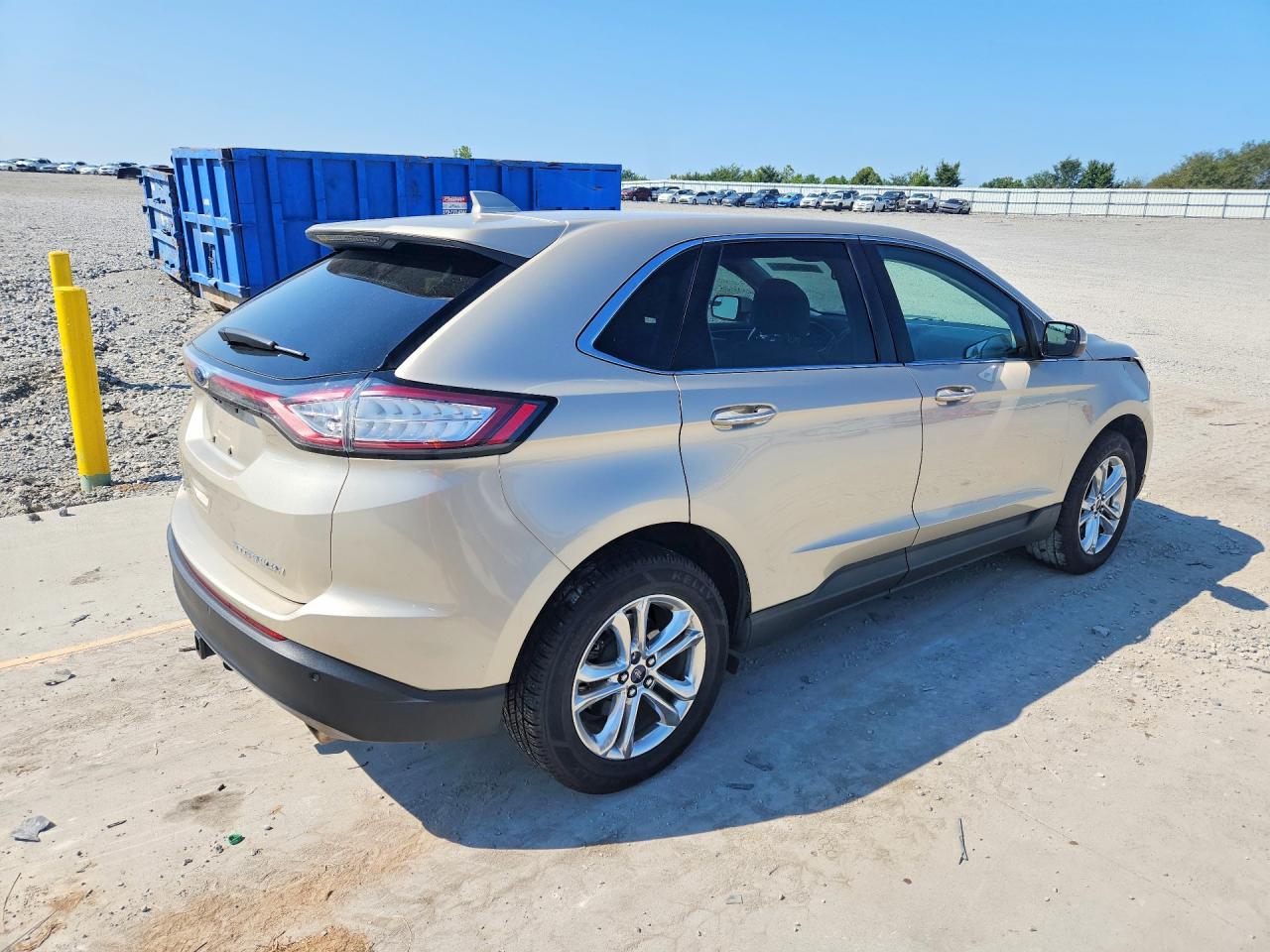 2017 Ford Edge Titanium Black vin: 2FMPK3K89HBC40893