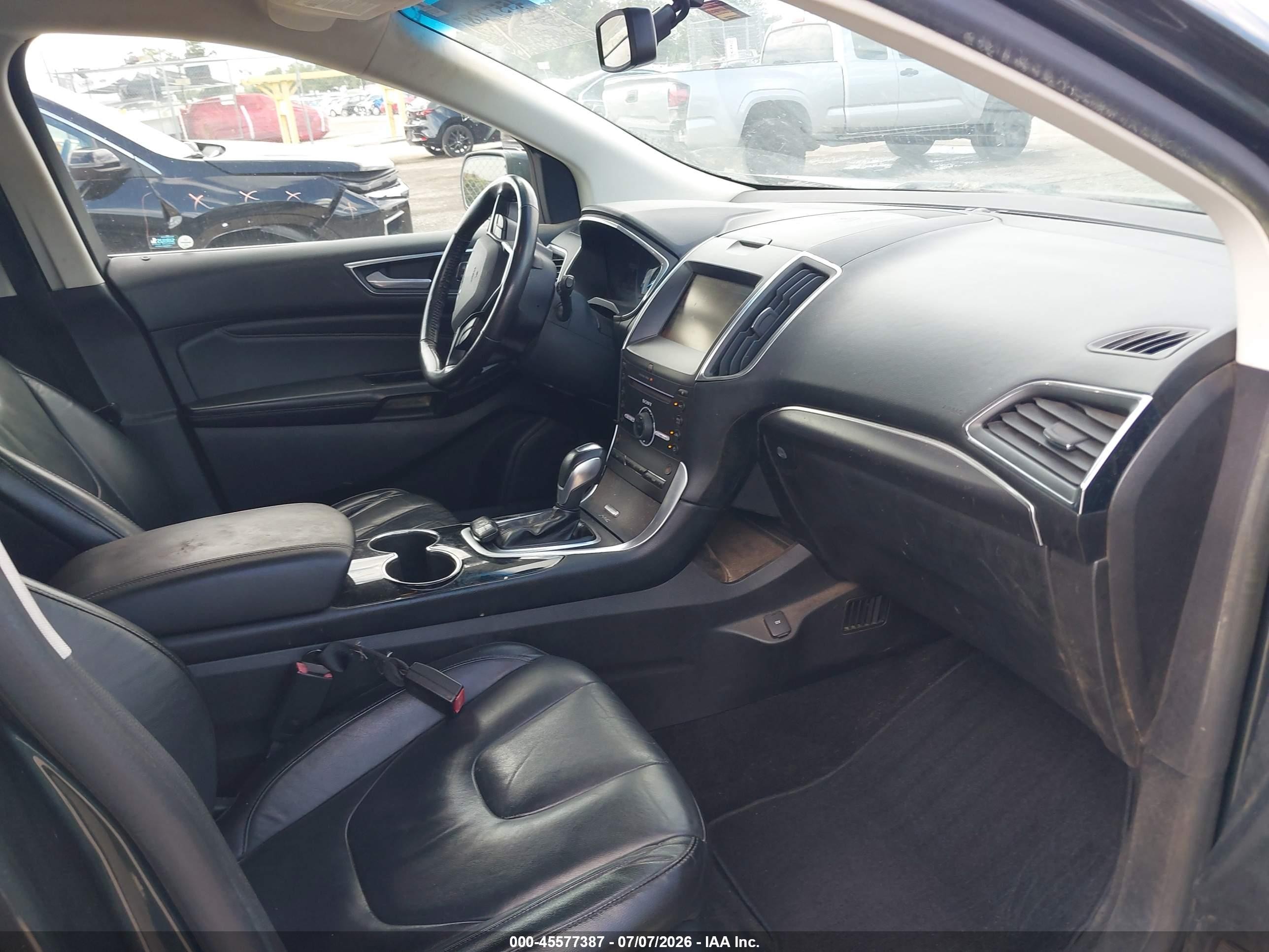2015 Ford Edge Titanium Green vin: 2FMPK3K90FBB46858