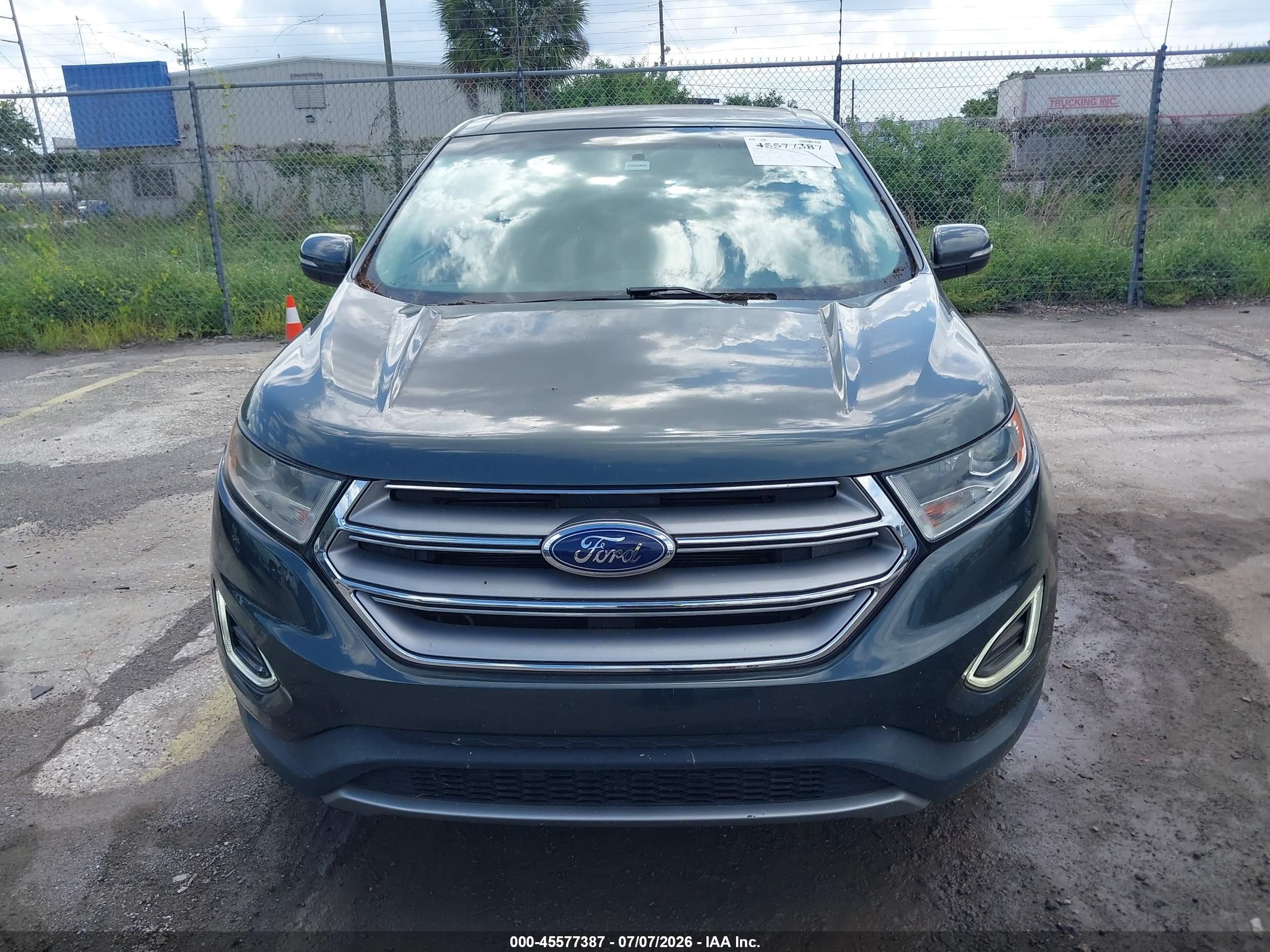 2015 Ford Edge Titanium Green vin: 2FMPK3K90FBB46858