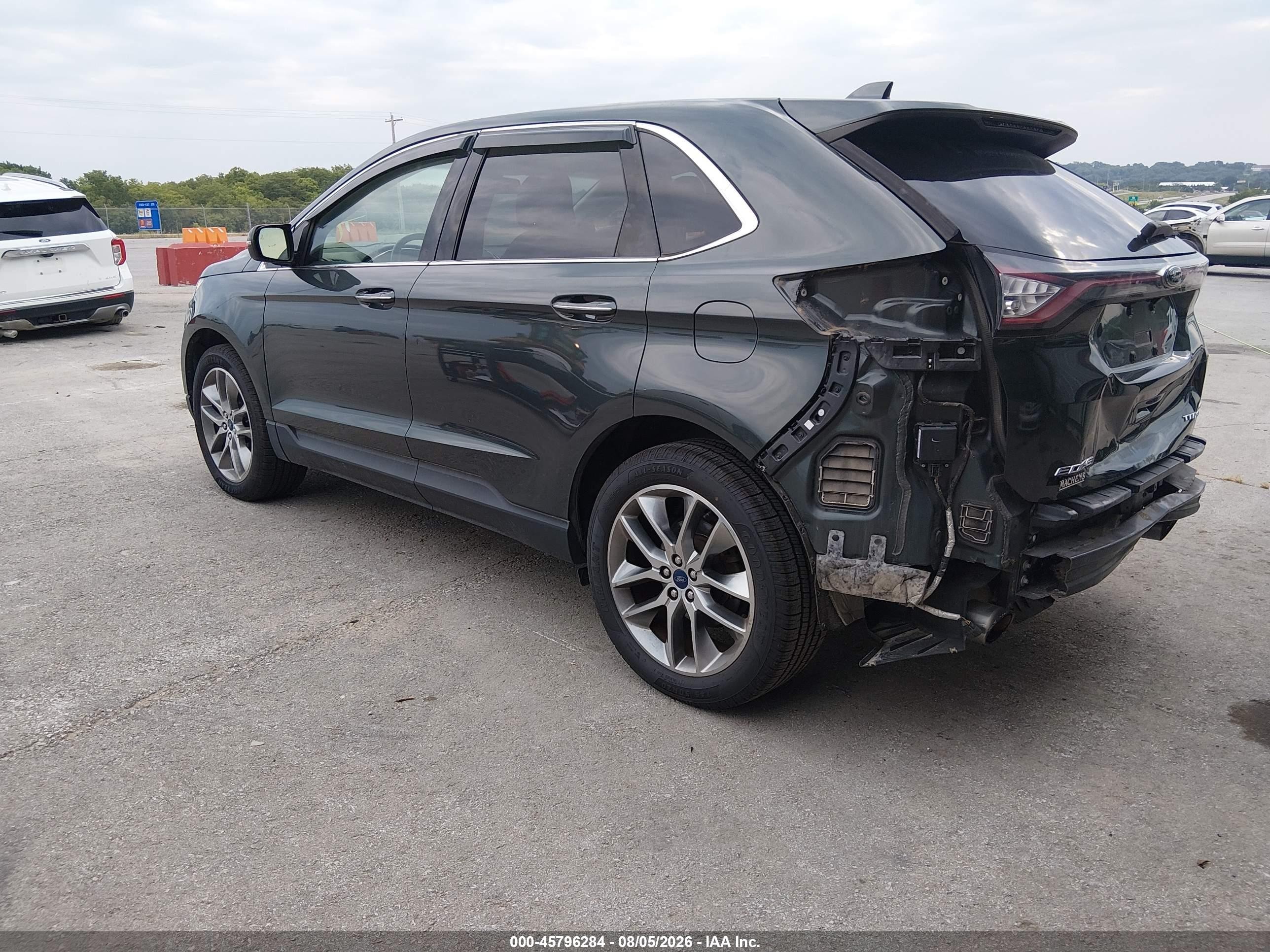 2015 Ford Edge Titanium Black vin: 2FMPK3K90FBC33868