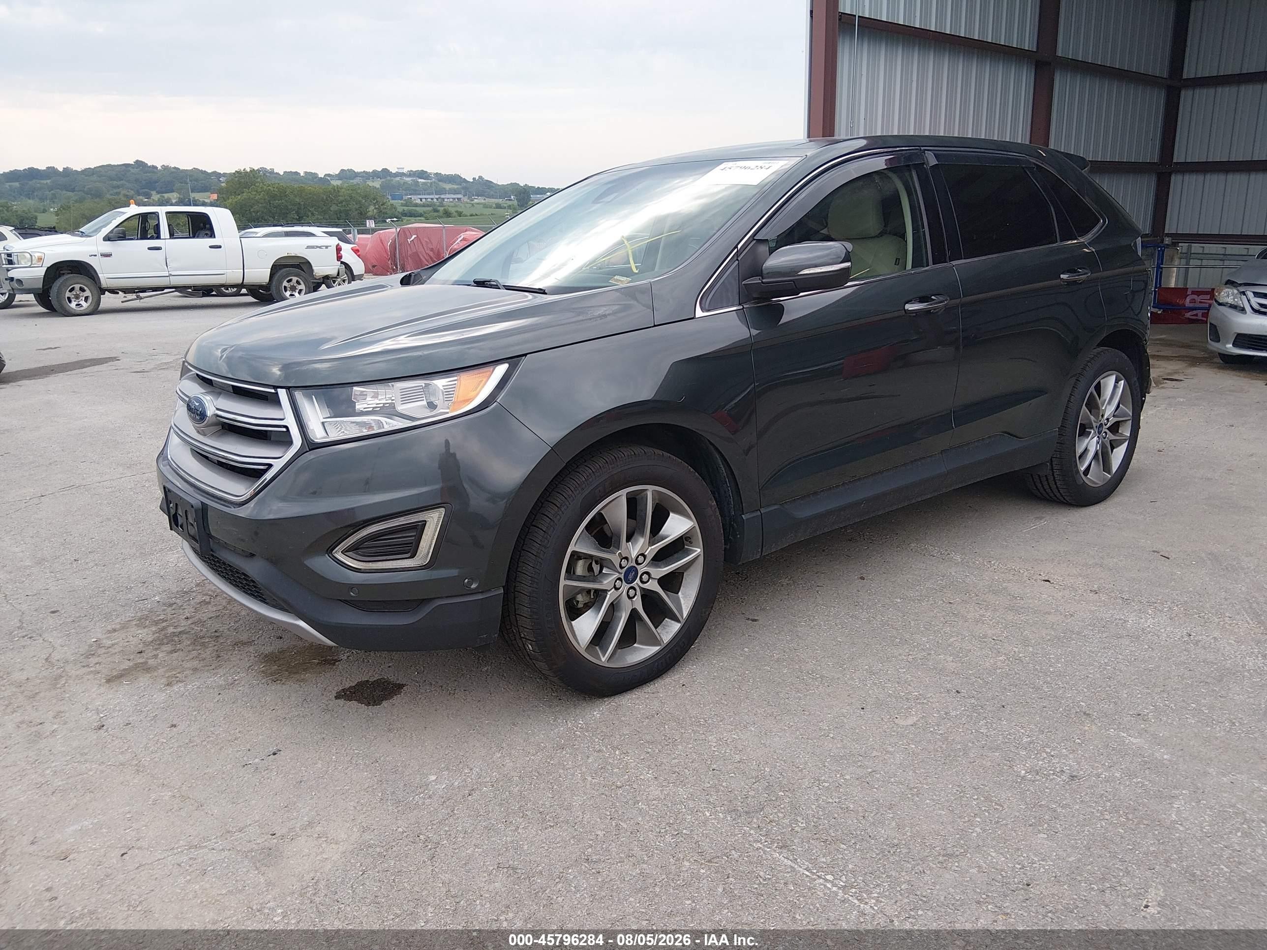 2015 Ford Edge Titanium Black vin: 2FMPK3K90FBC33868