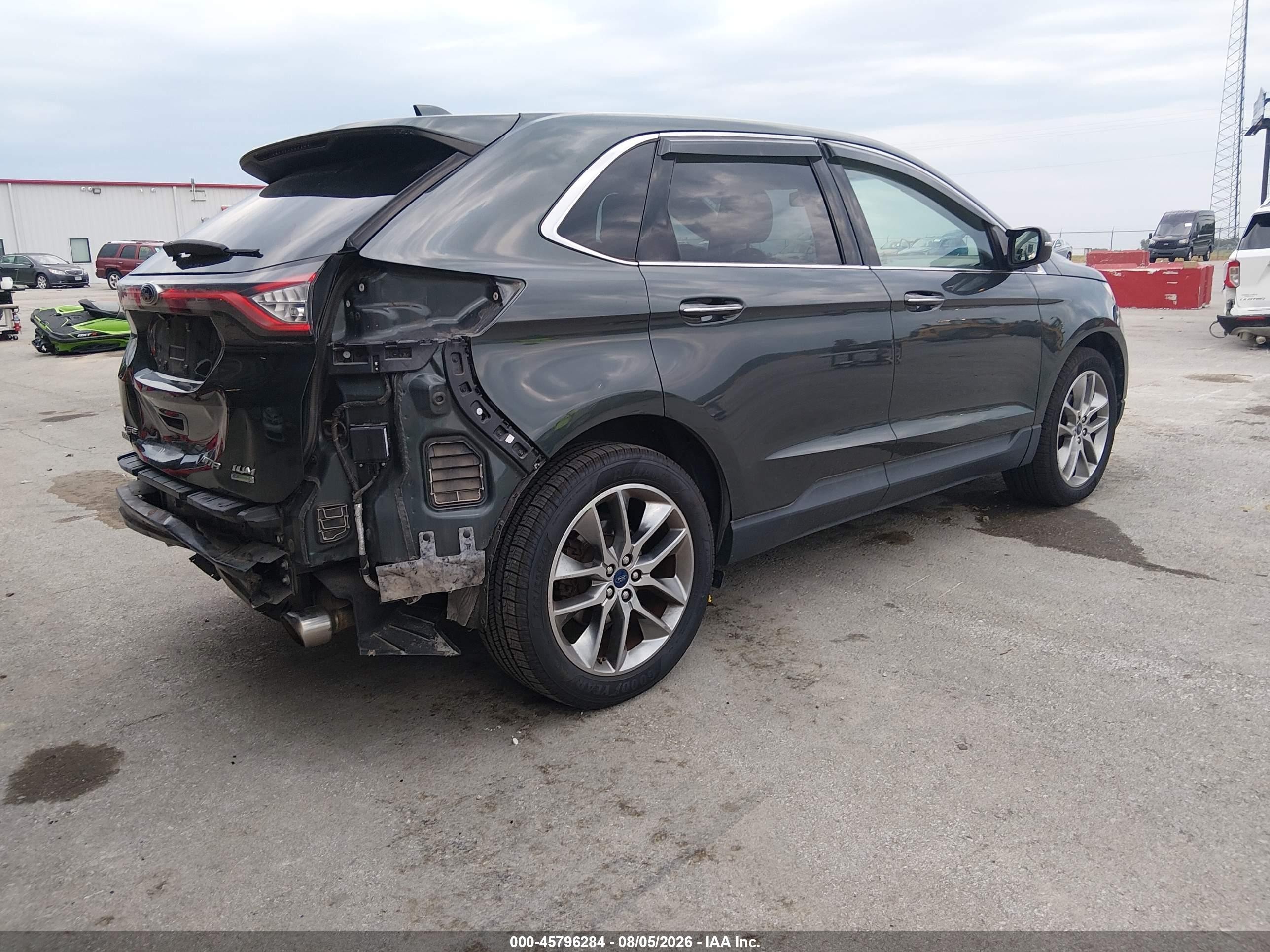 2015 Ford Edge Titanium Black vin: 2FMPK3K90FBC33868