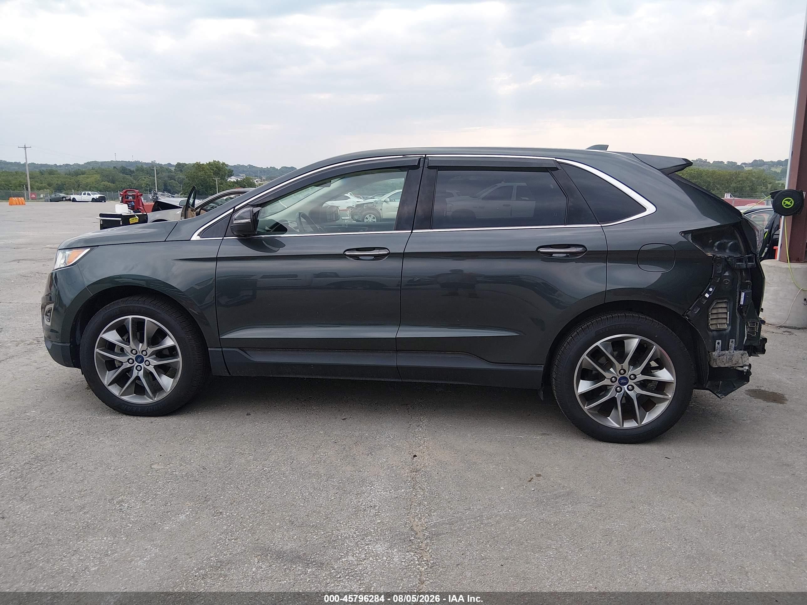 2015 Ford Edge Titanium Black vin: 2FMPK3K90FBC33868