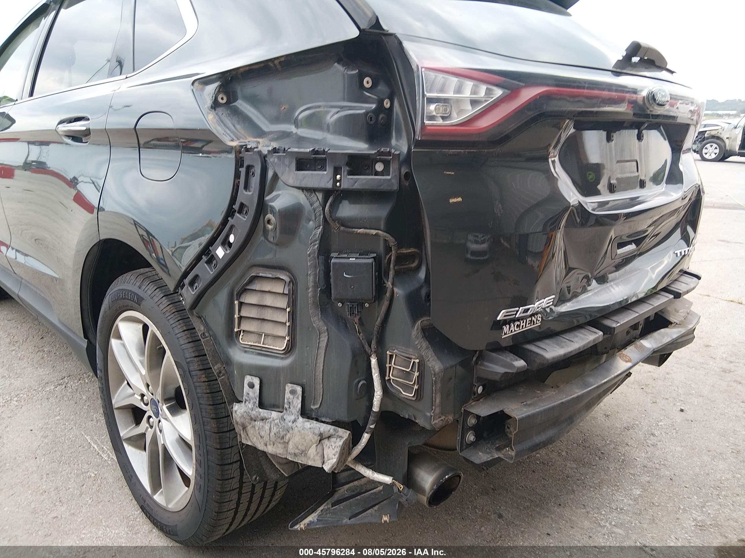 2015 Ford Edge Titanium Black vin: 2FMPK3K90FBC33868