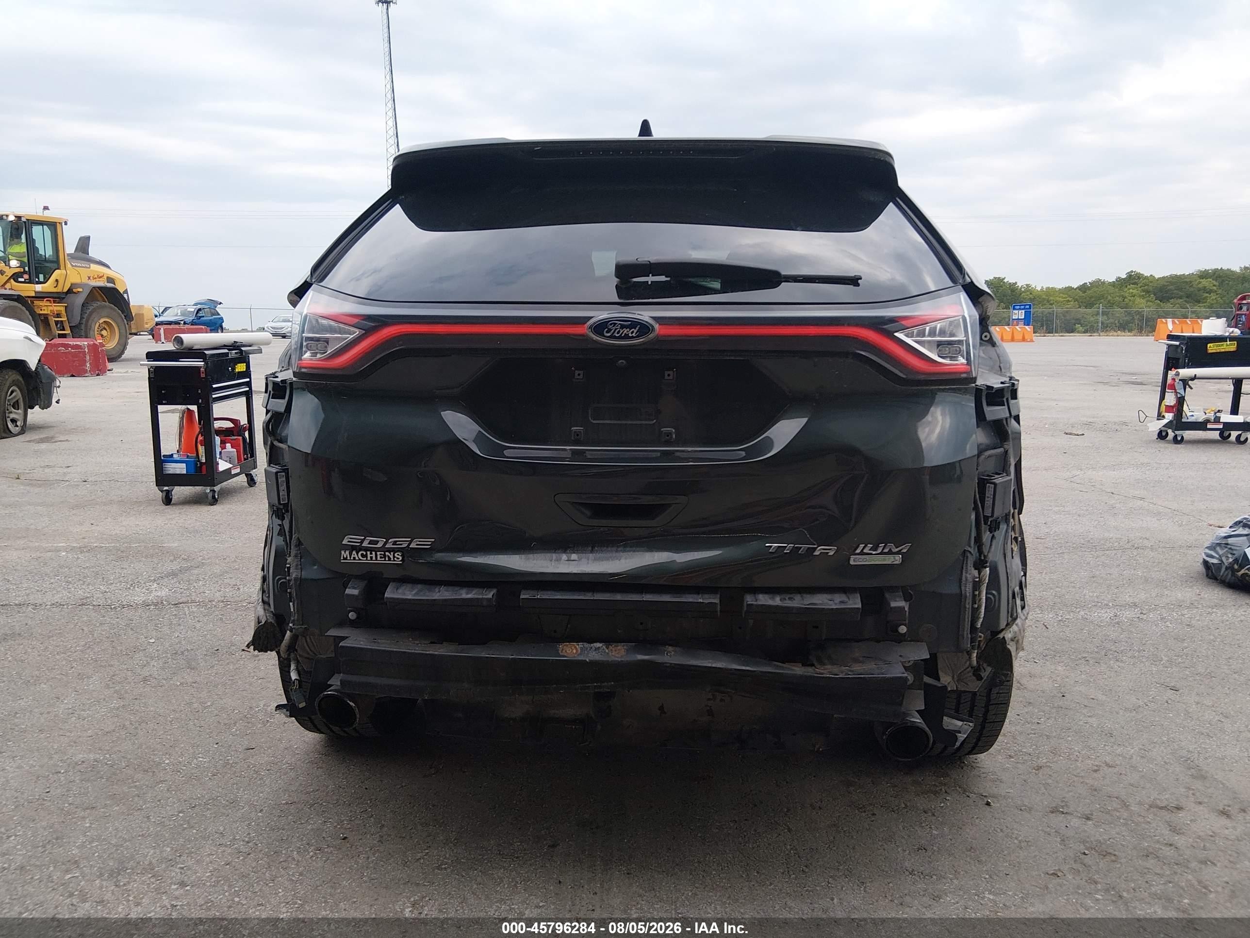 2015 Ford Edge Titanium Black vin: 2FMPK3K90FBC33868