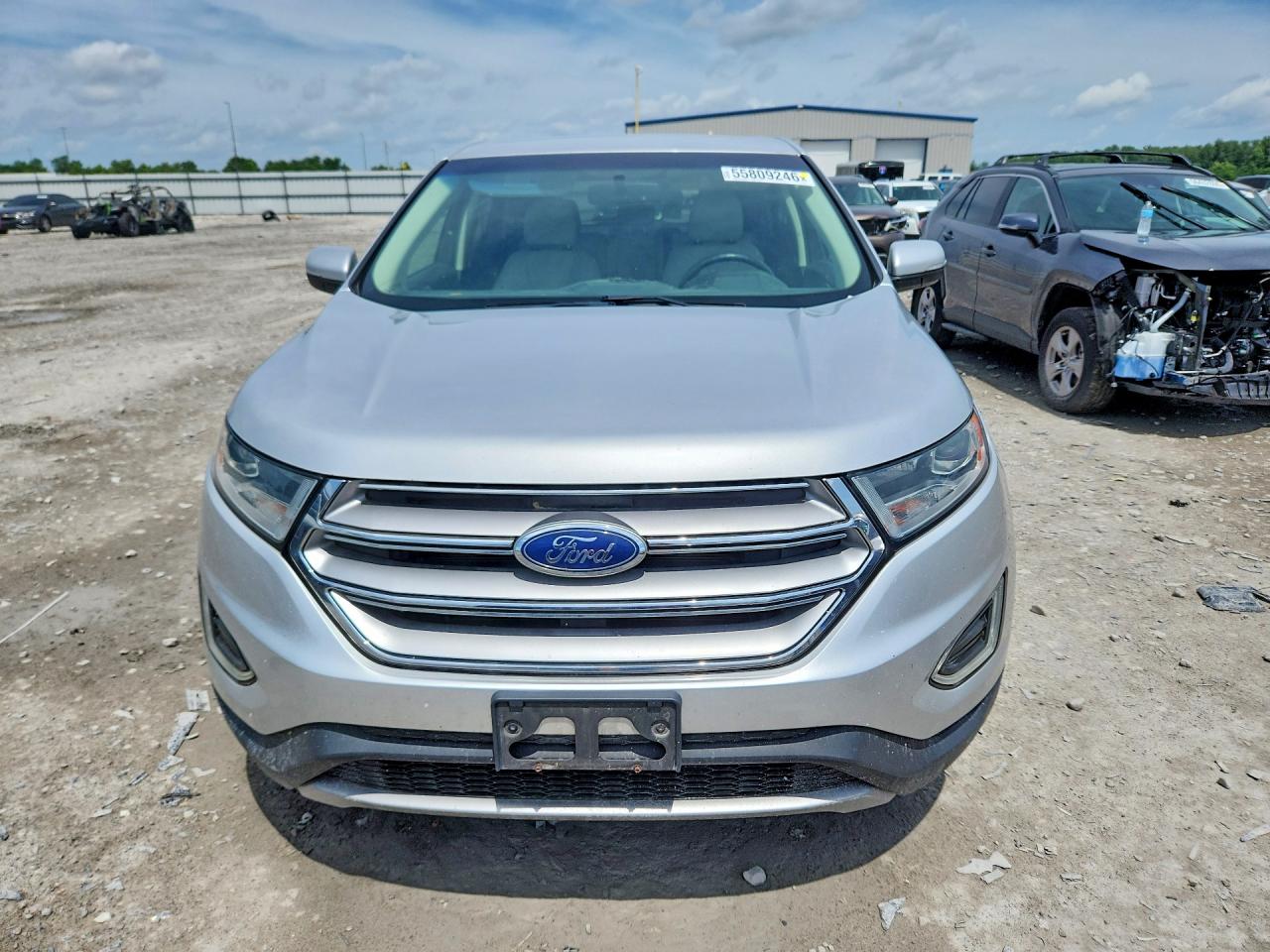 2018 Ford Edge Titanium Серебряный vin: 2FMPK3K90JBB42625