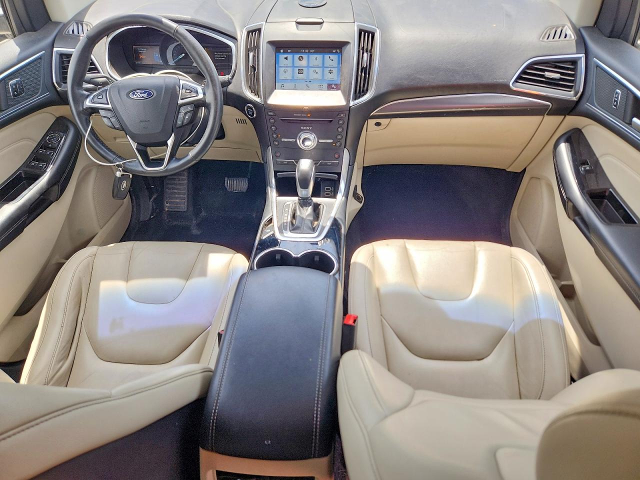 2018 Ford Edge Titanium Серебряный vin: 2FMPK3K90JBB42625