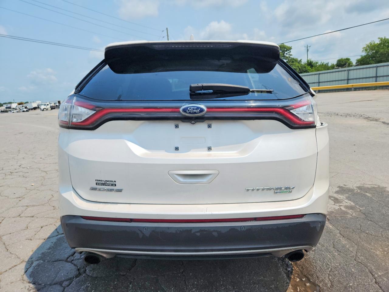 2018 Ford Edge Titanium White vin: 2FMPK3K90JBC04881