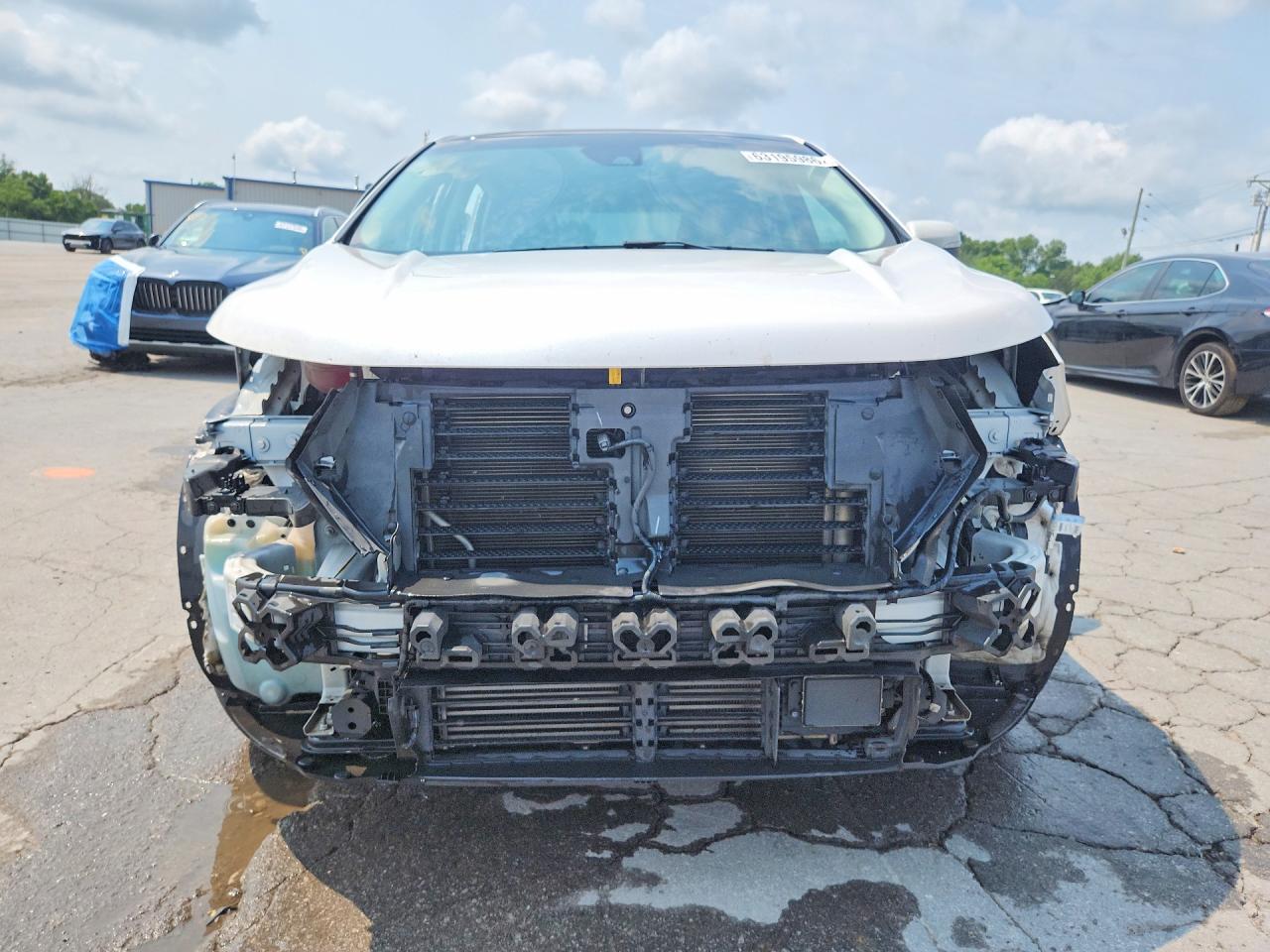 2018 Ford Edge Titanium White vin: 2FMPK3K90JBC04881