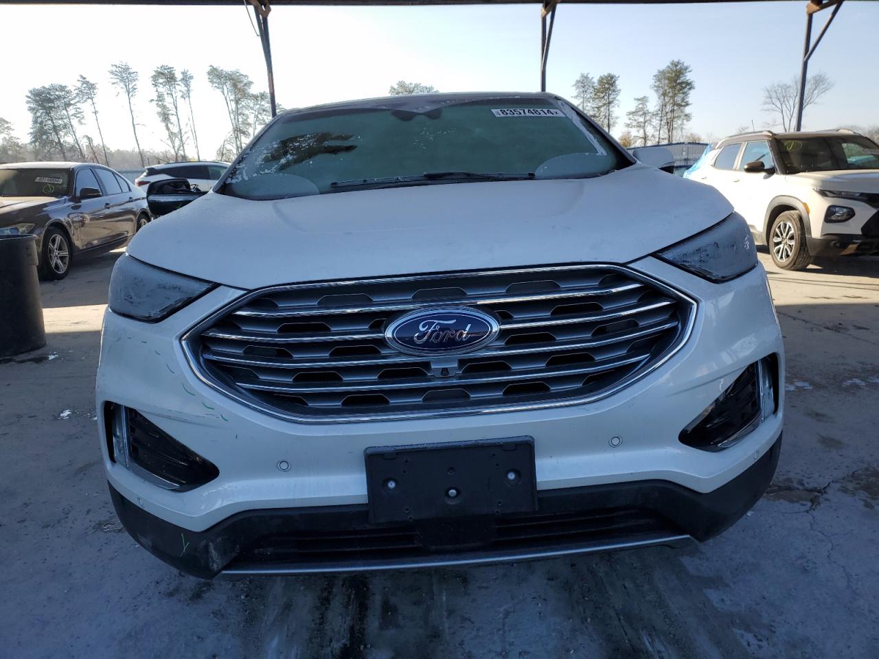 2019 Ford Edge Titanium White vin: 2FMPK3K90KBB03194
