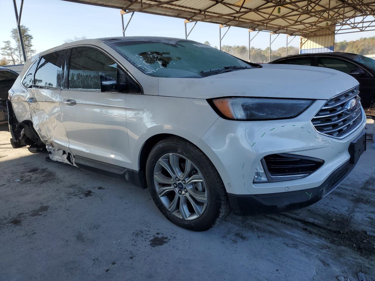 2019 Ford Edge Titanium White vin: 2FMPK3K90KBB03194