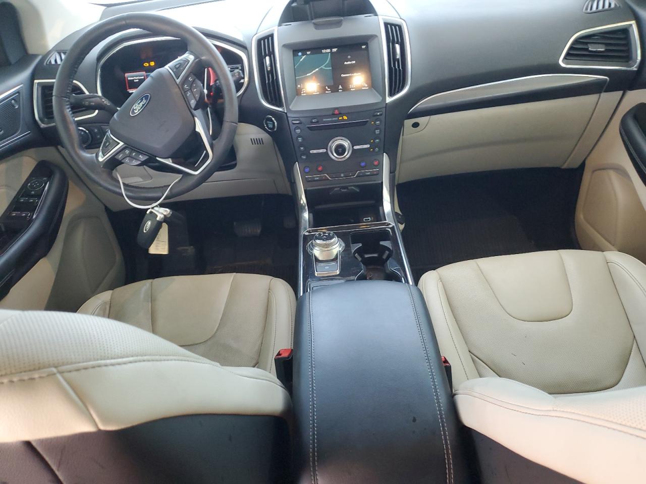 2019 Ford Edge Titanium White vin: 2FMPK3K90KBB03194