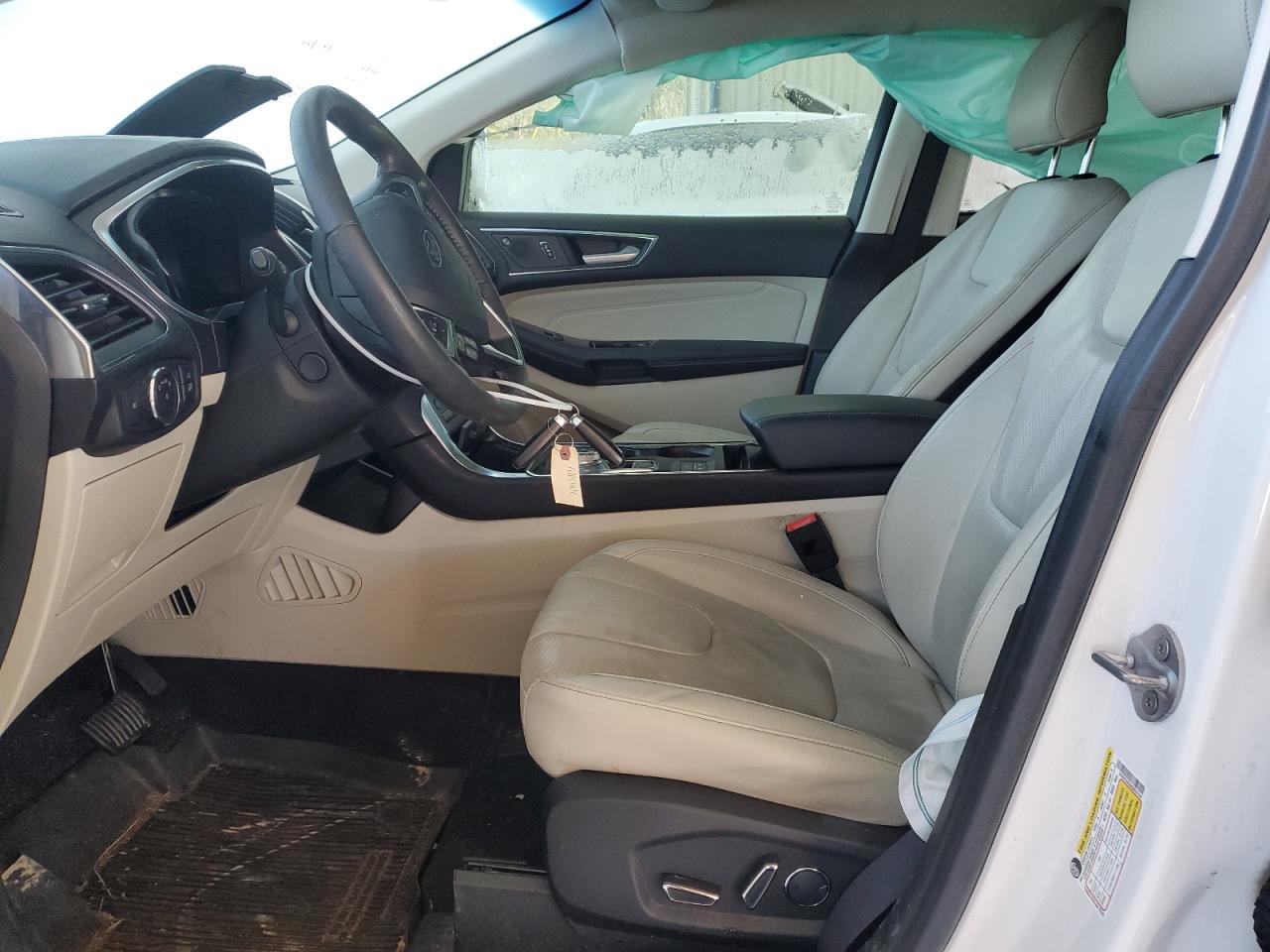 2019 Ford Edge Titanium White vin: 2FMPK3K90KBB03194