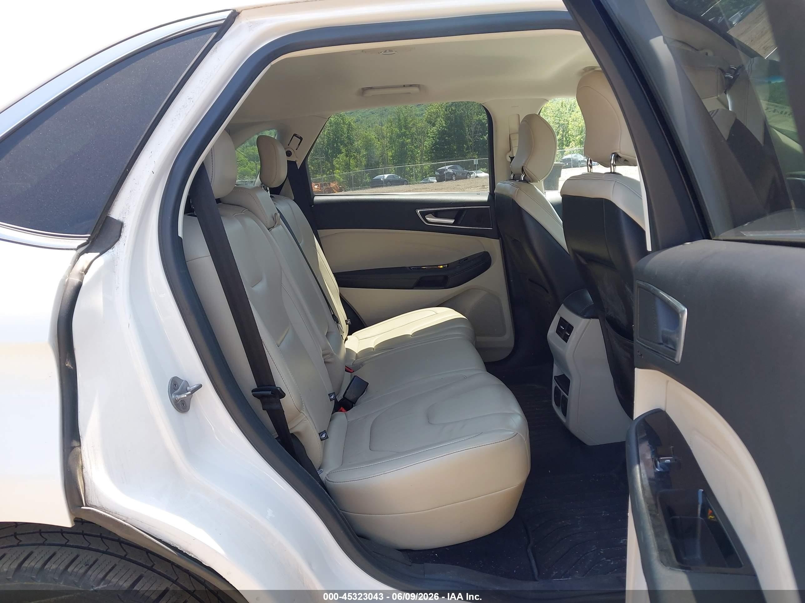 2017 Ford Edge Titanium Белый vin: 2FMPK3K91HBB12415