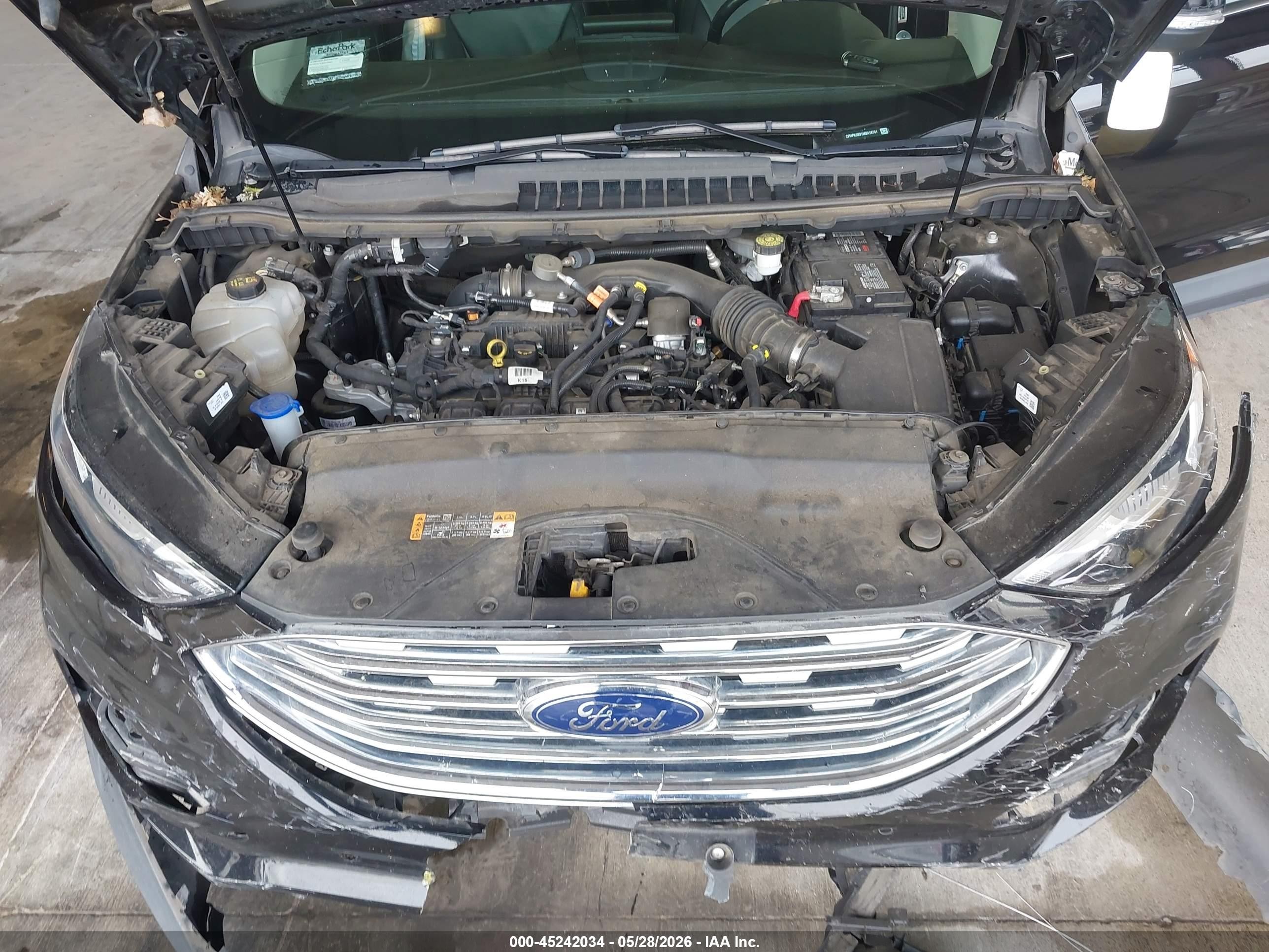 2021 Ford Edge Titanium Черный vin: 2FMPK3K91MBA18741