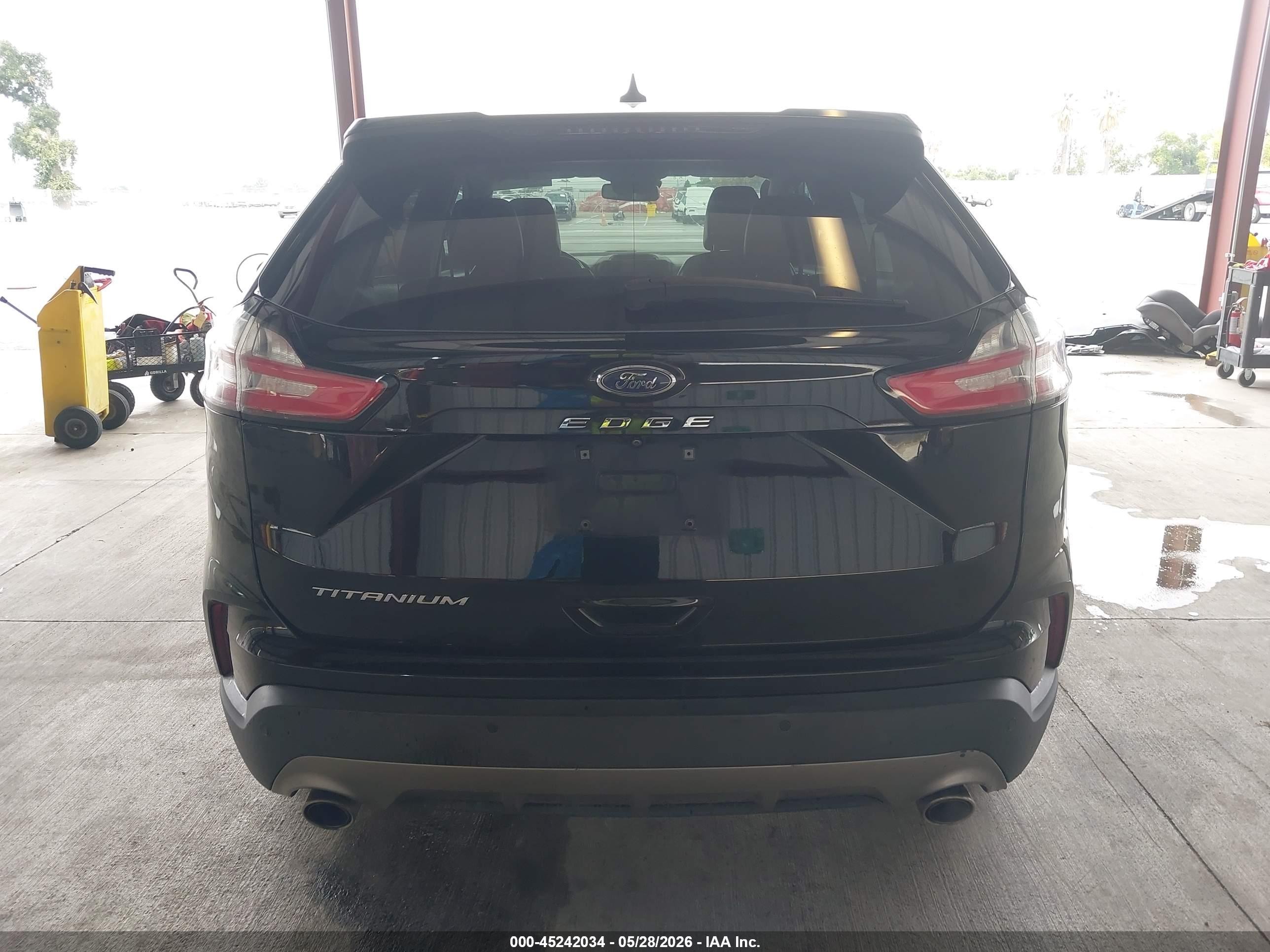 2021 Ford Edge Titanium Черный vin: 2FMPK3K91MBA18741