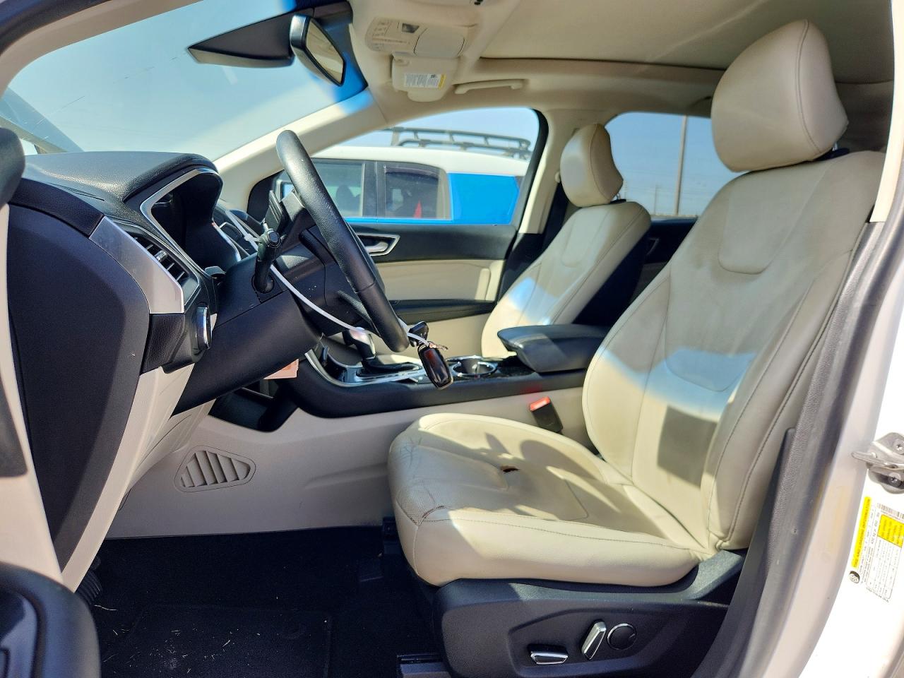 2015 Ford Edge Titanium White vin: 2FMPK3K92FBB41712