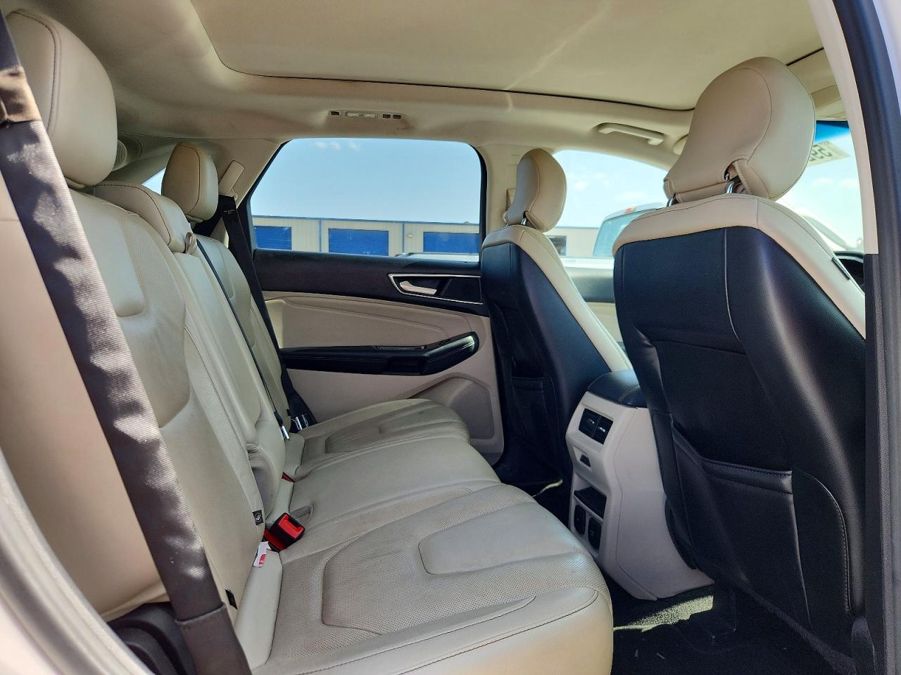 2015 Ford Edge Titanium White vin: 2FMPK3K92FBB41712