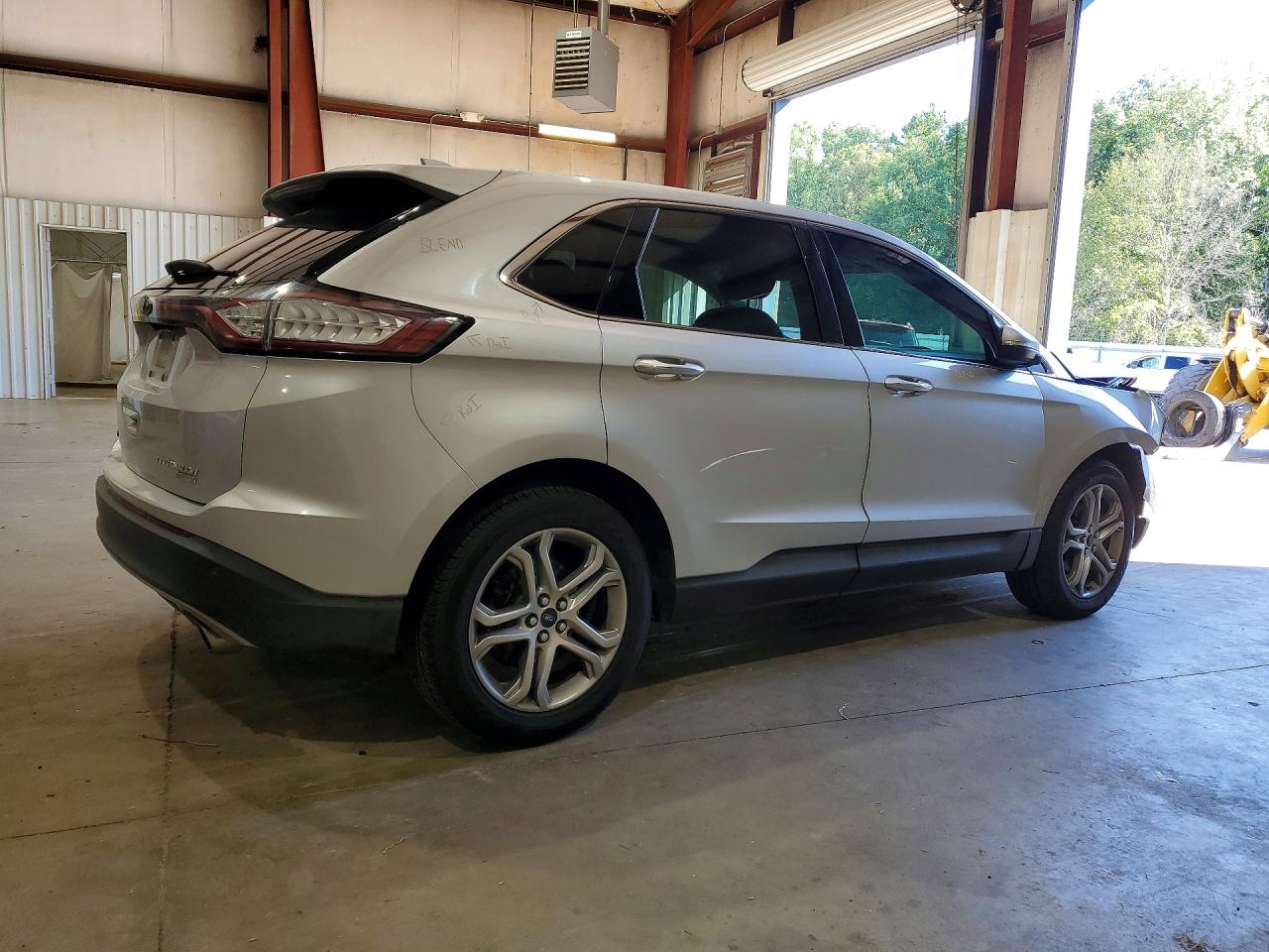 2017 Ford Edge Titanium Серебряный vin: 2FMPK3K92HBB75572
