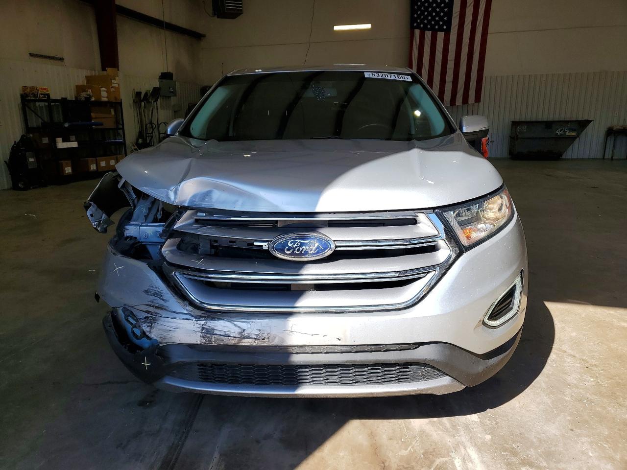 2017 Ford Edge Titanium Серебряный vin: 2FMPK3K92HBB75572