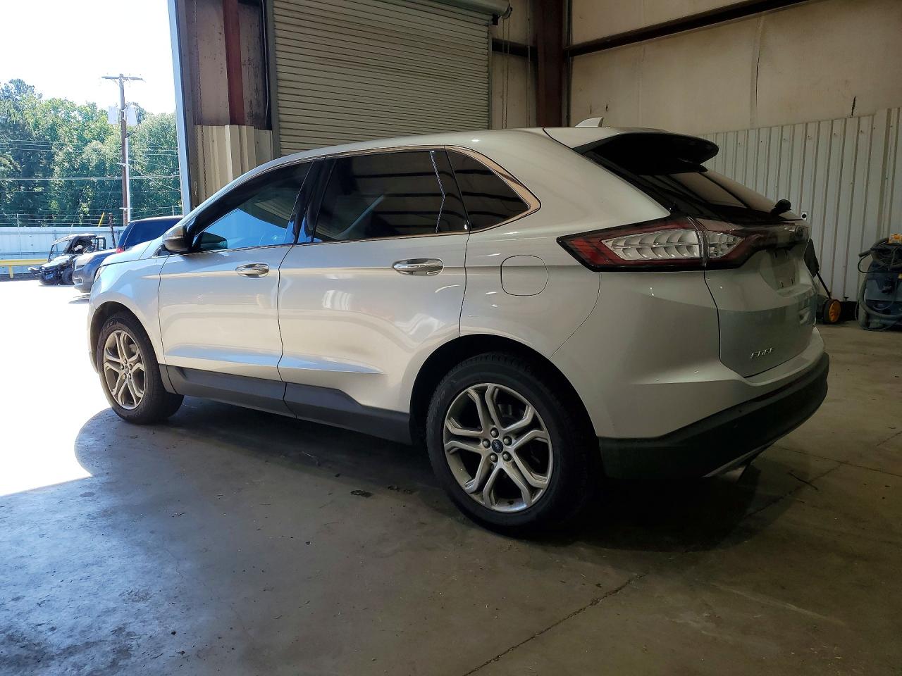 2017 Ford Edge Titanium Серебряный vin: 2FMPK3K92HBB75572