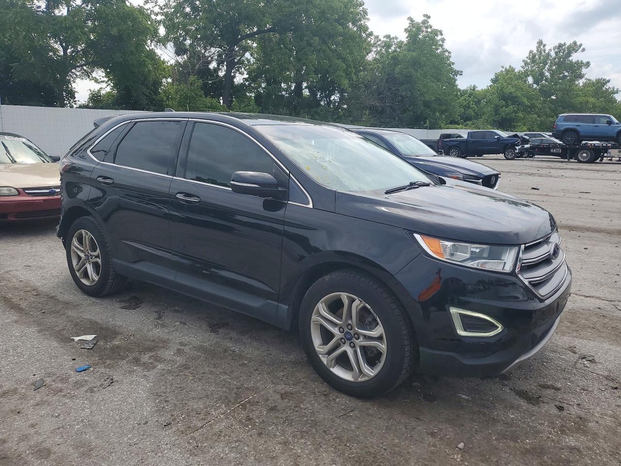 2018 Ford Edge Titanium Black vin: 2FMPK3K92JBB07116