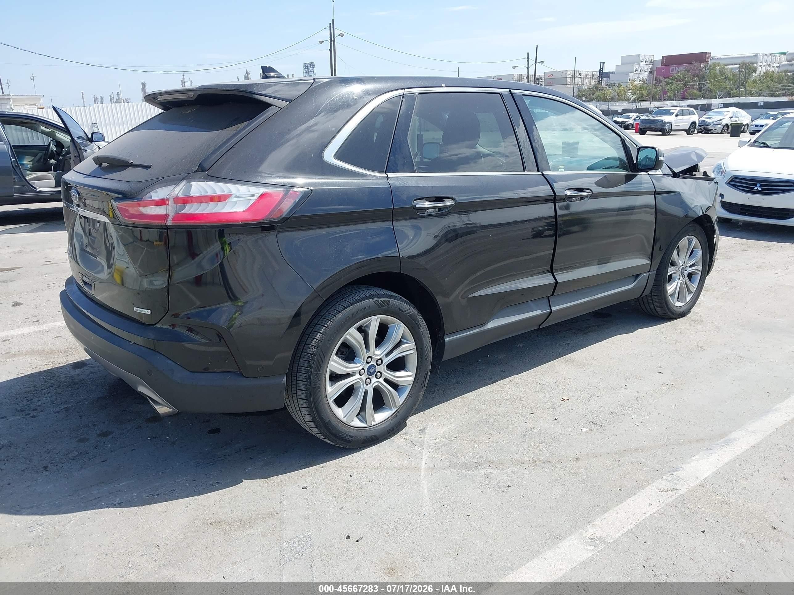 2019 Ford Edge Titanium Black vin: 2FMPK3K92KBC37348