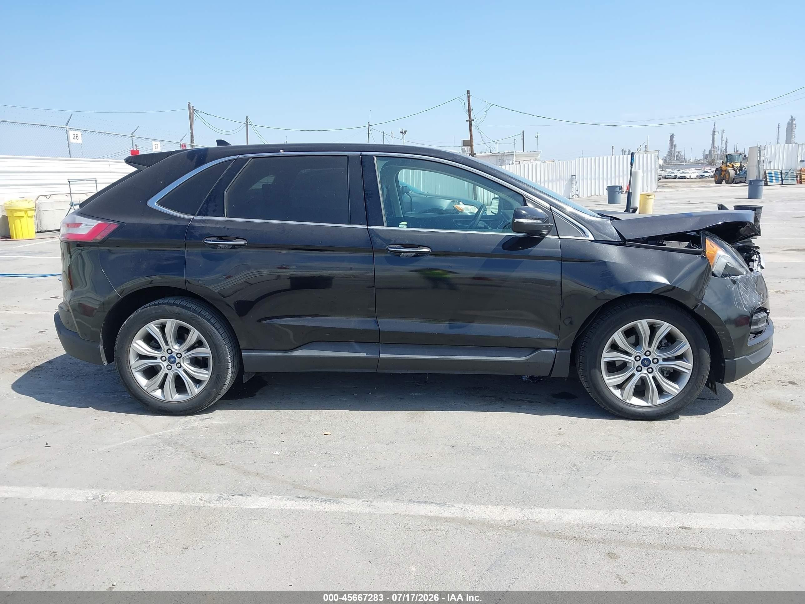 2019 Ford Edge Titanium Black vin: 2FMPK3K92KBC37348