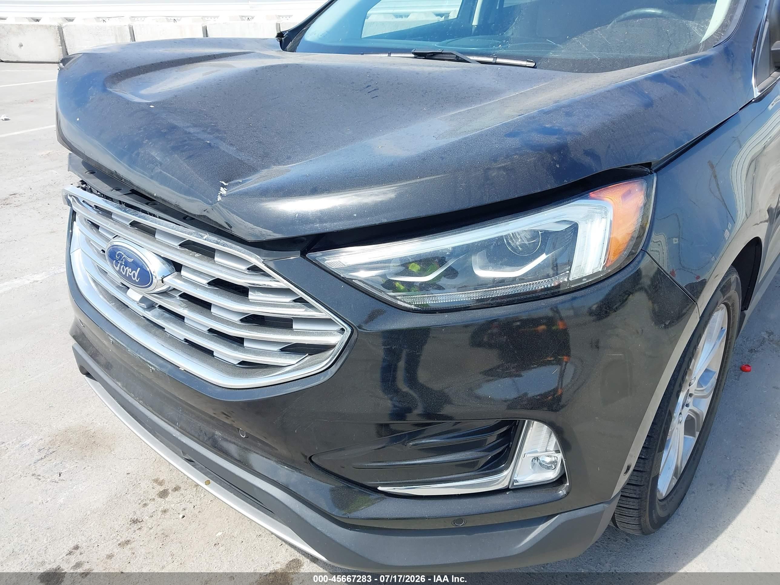 2019 Ford Edge Titanium Black vin: 2FMPK3K92KBC37348