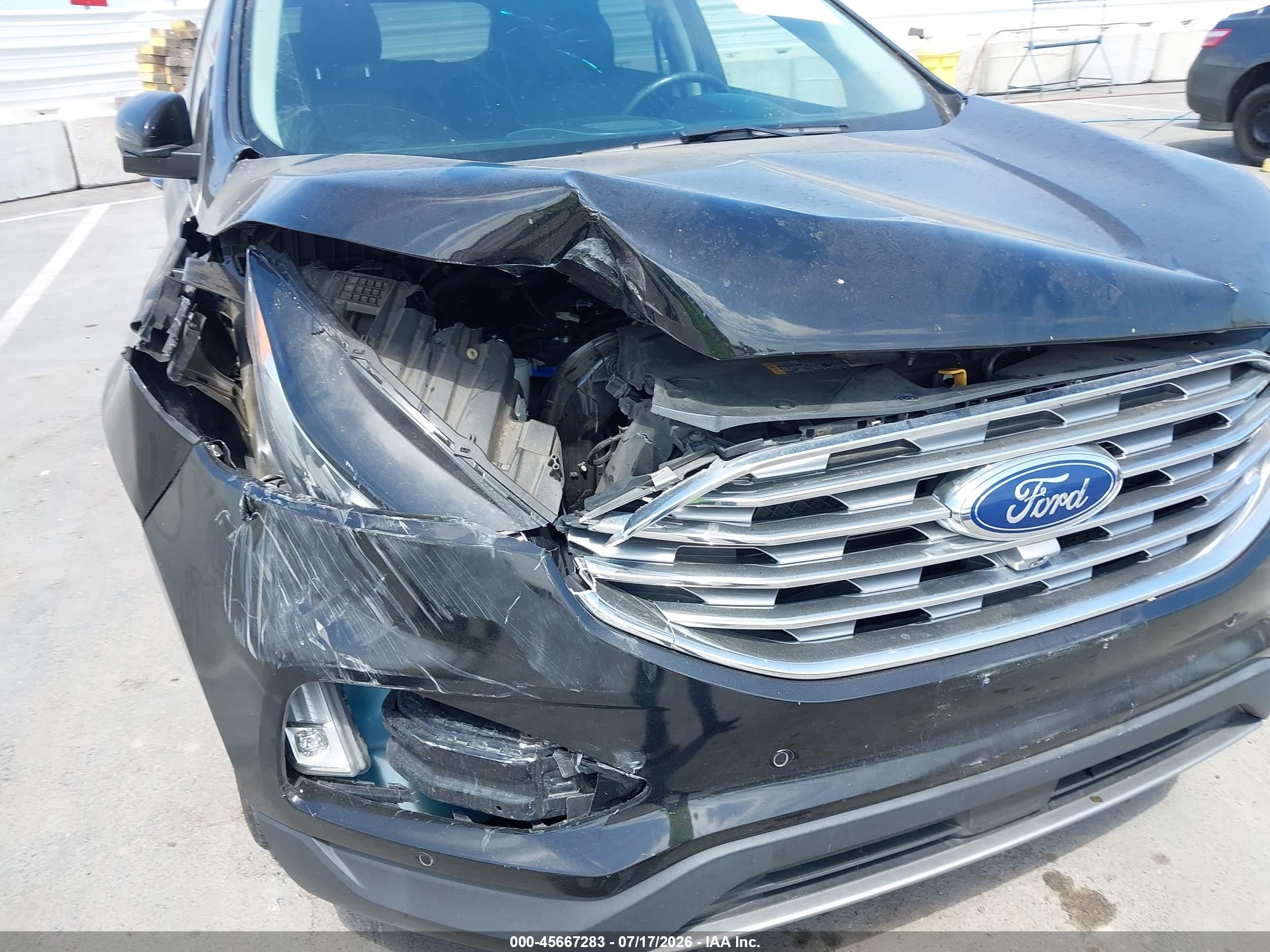 2019 Ford Edge Titanium Black vin: 2FMPK3K92KBC37348