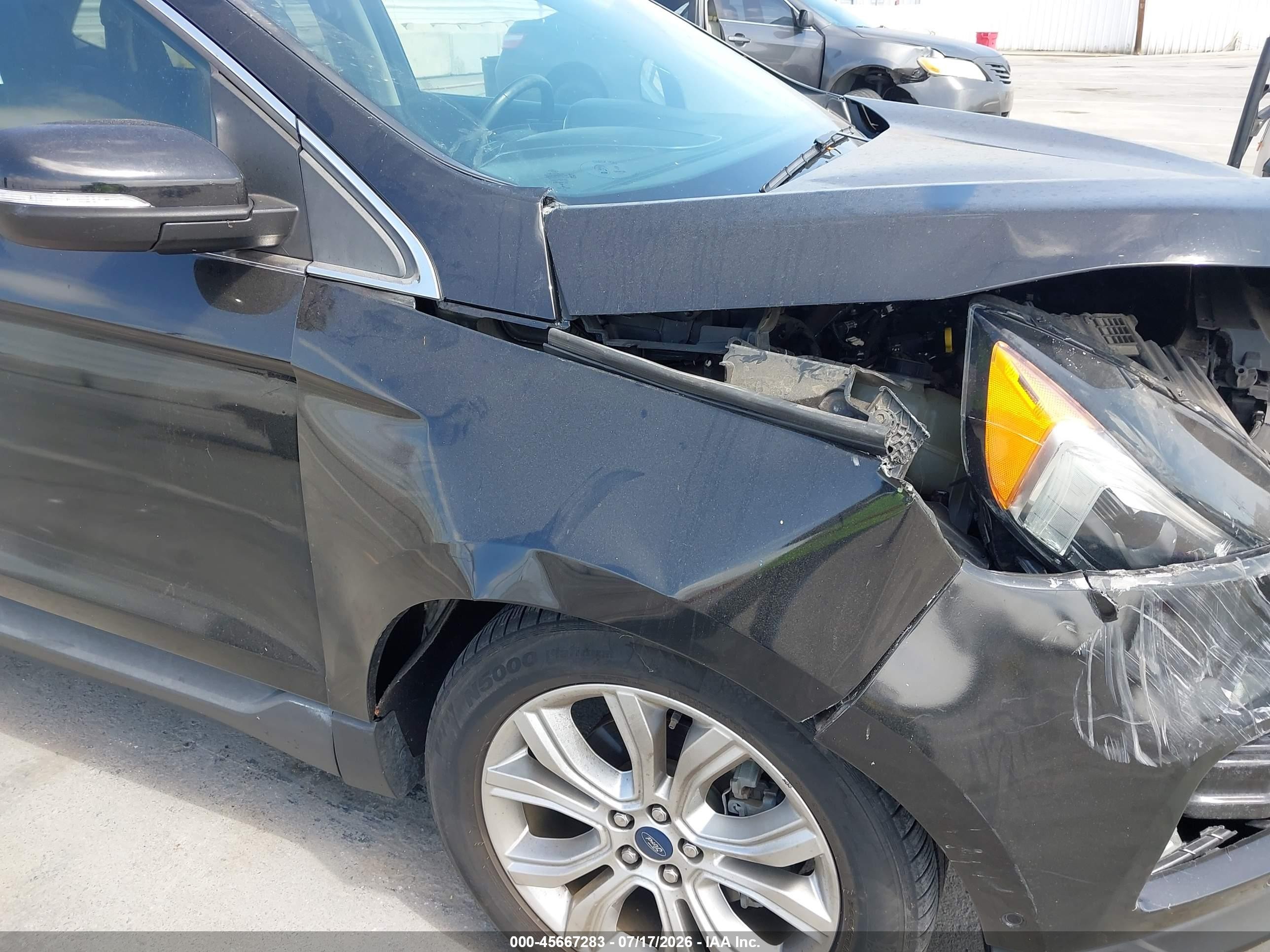 2019 Ford Edge Titanium Black vin: 2FMPK3K92KBC37348
