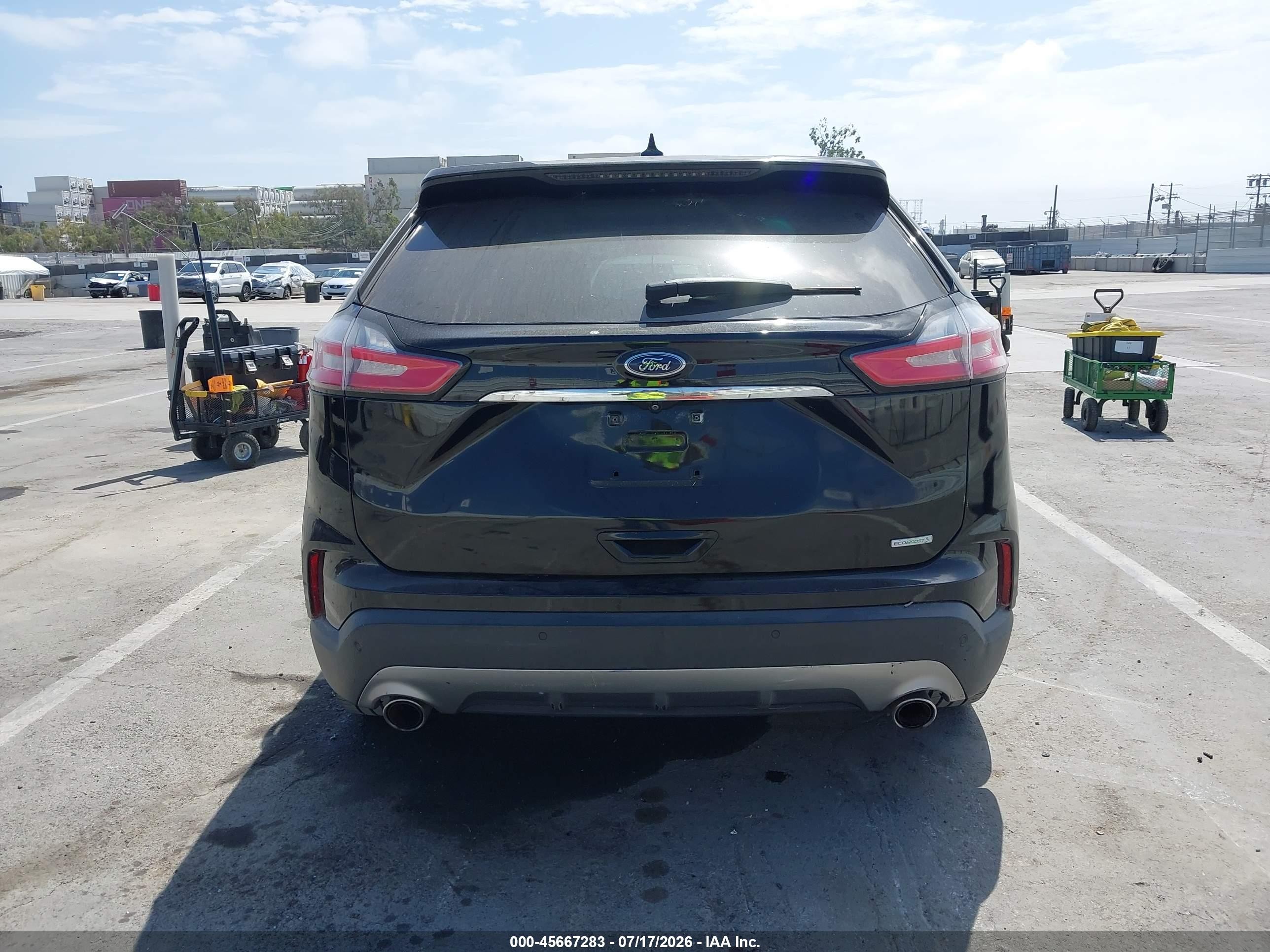 2019 Ford Edge Titanium Black vin: 2FMPK3K92KBC37348