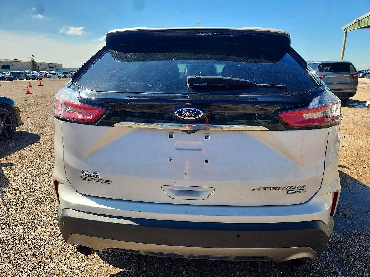 2019 Ford Edge Titanium White vin: 2FMPK3K93KBC68267