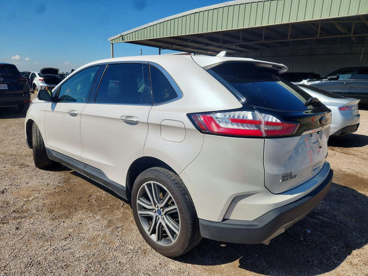 2019 Ford Edge Titanium White vin: 2FMPK3K93KBC68267