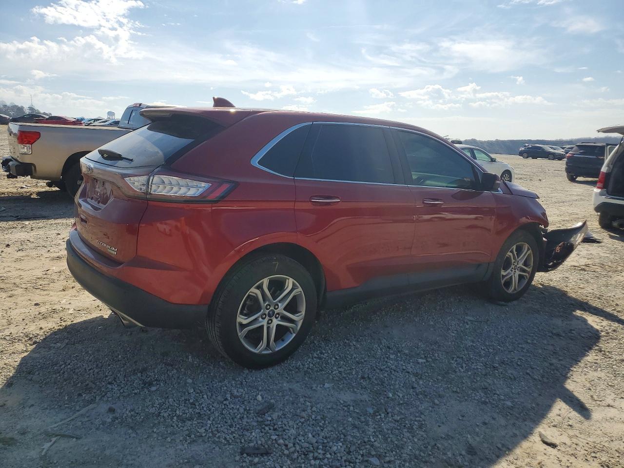 2016 Ford Edge Titanium Красный vin: 2FMPK3K94GBB81906