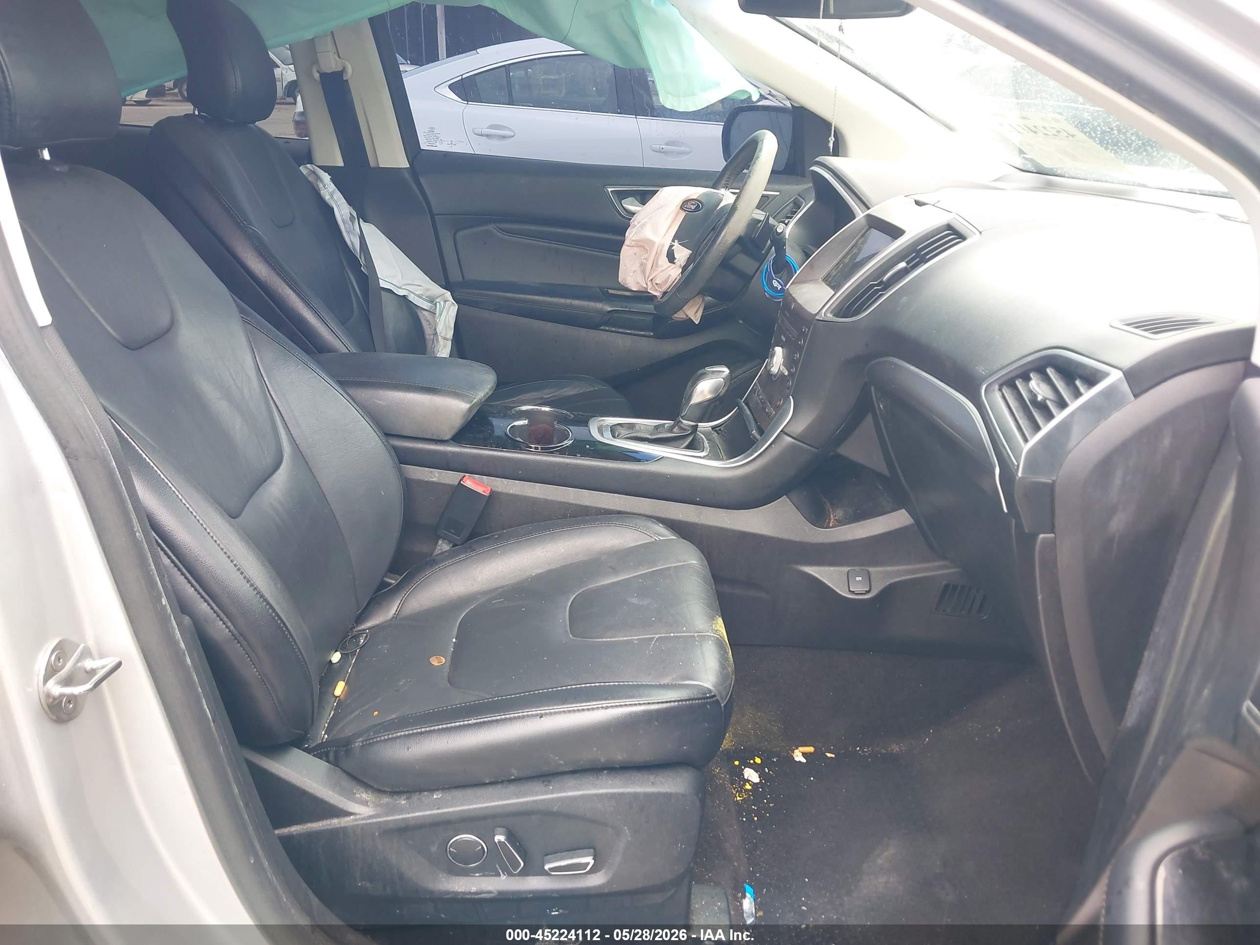 2017 Ford Edge Titanium Silver vin: 2FMPK3K94HBB19844