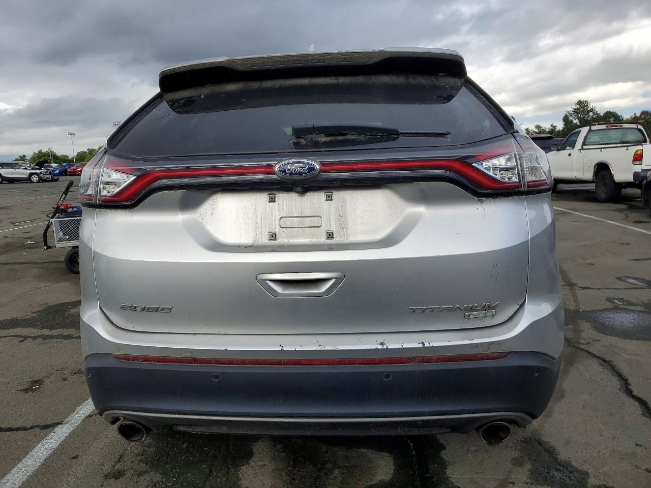 2017 Ford Edge Titanium Silver vin: 2FMPK3K94HBB75394