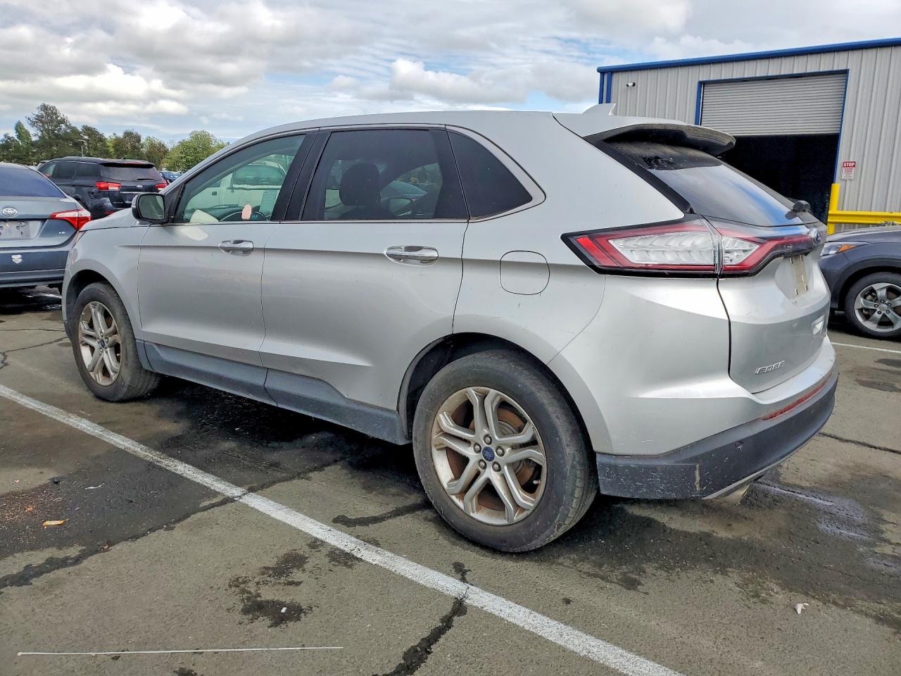 2017 Ford Edge Titanium Silver vin: 2FMPK3K94HBB75394