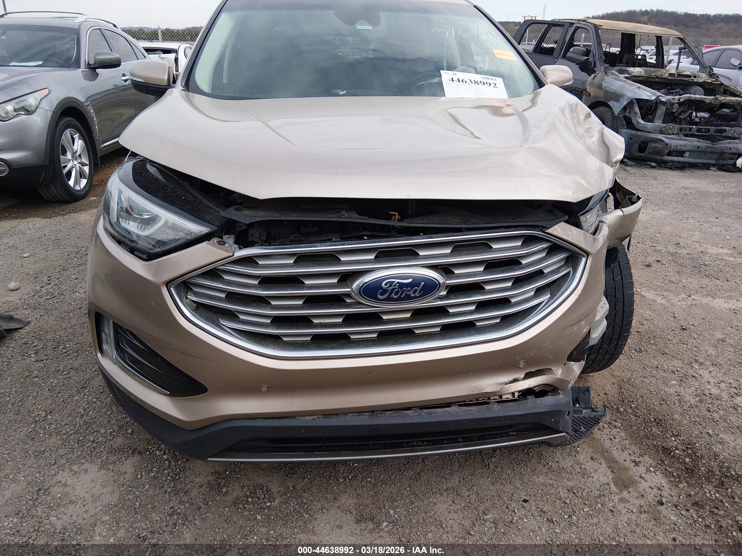 2020 Ford Edge Titanium Gold vin: 2FMPK3K94LBA71965