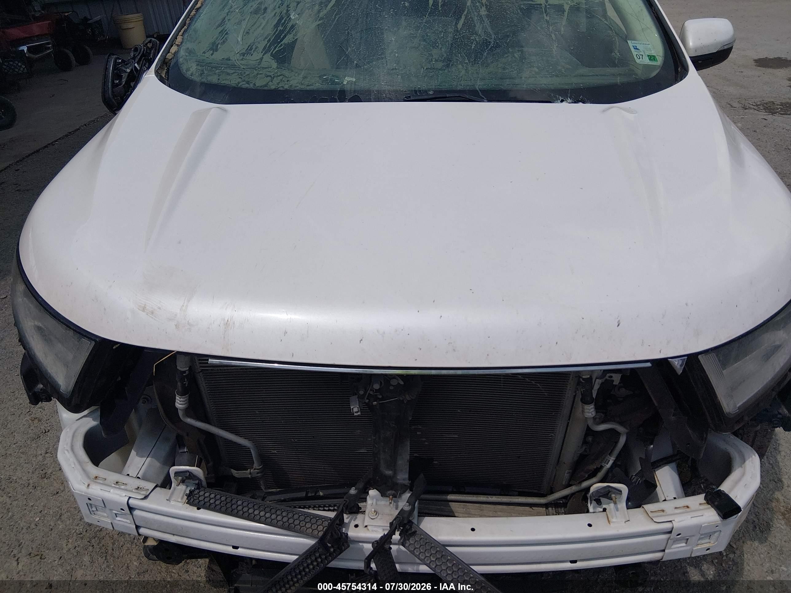 2015 Ford Edge Titanium White vin: 2FMPK3K95FBB75952