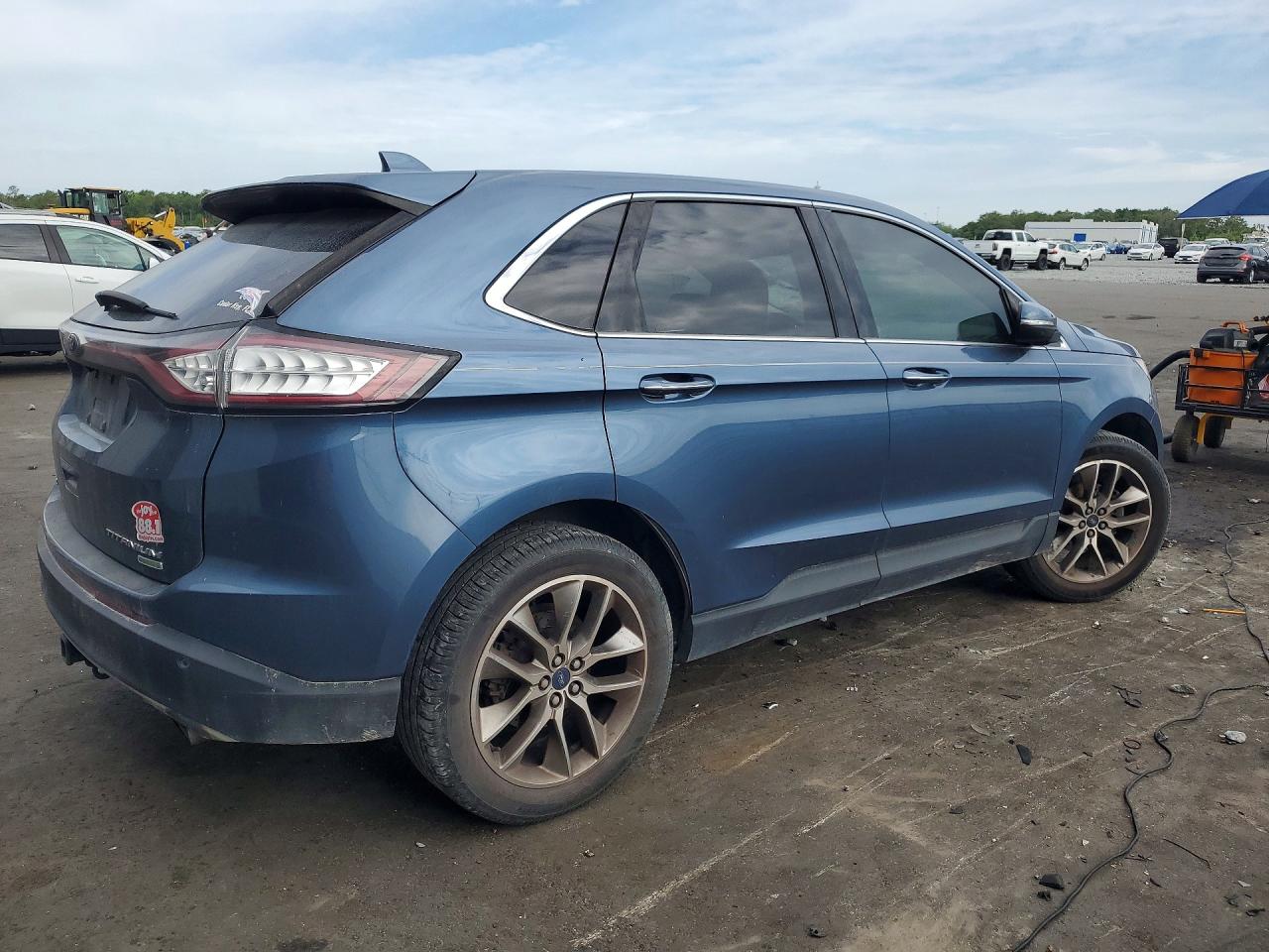 2018 Ford Edge Titanium Blue vin: 2FMPK3K95JBB93585