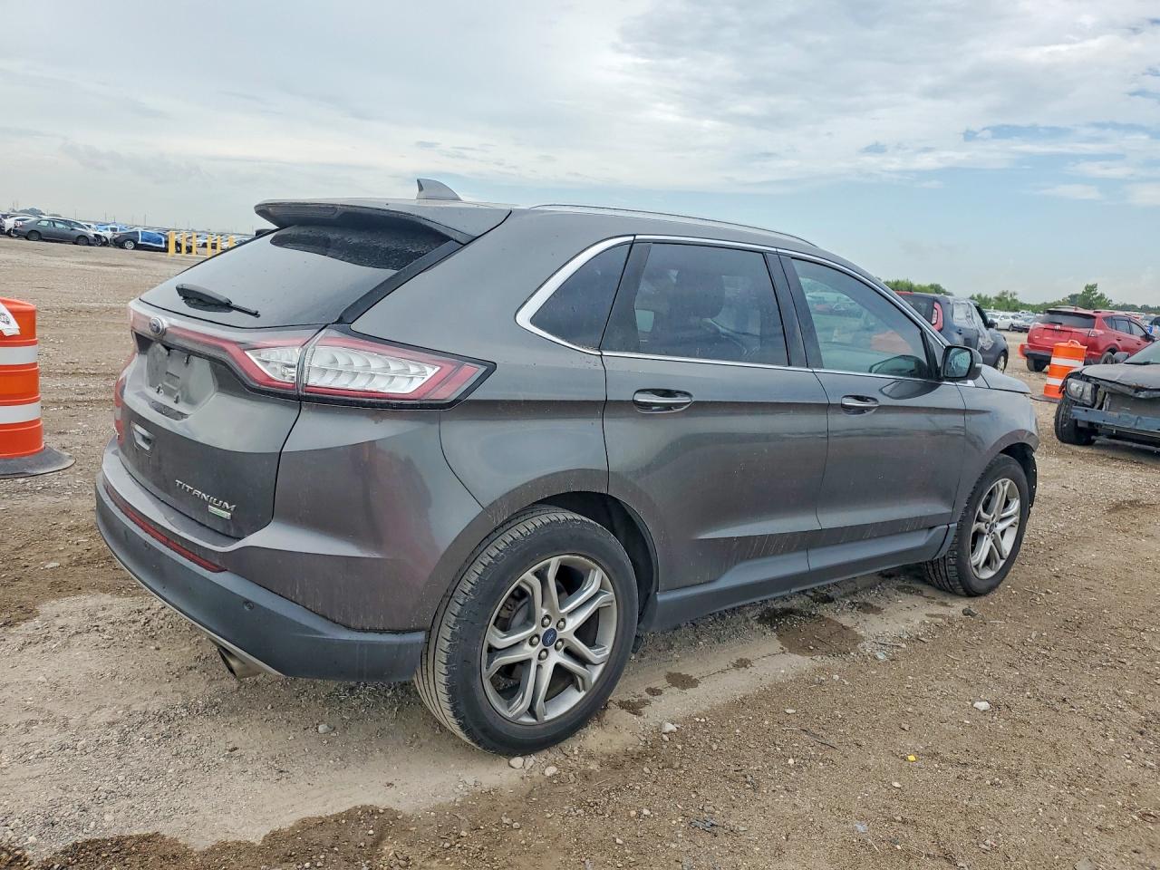 2016 Ford Edge Titanium Black vin: 2FMPK3K96GBB88498