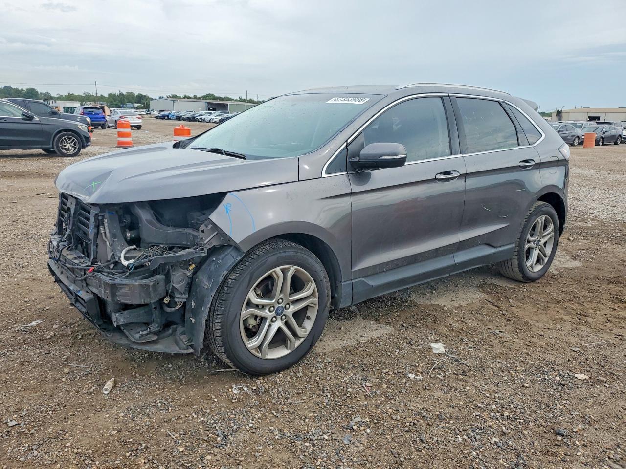 2016 Ford Edge Titanium Black vin: 2FMPK3K96GBB88498