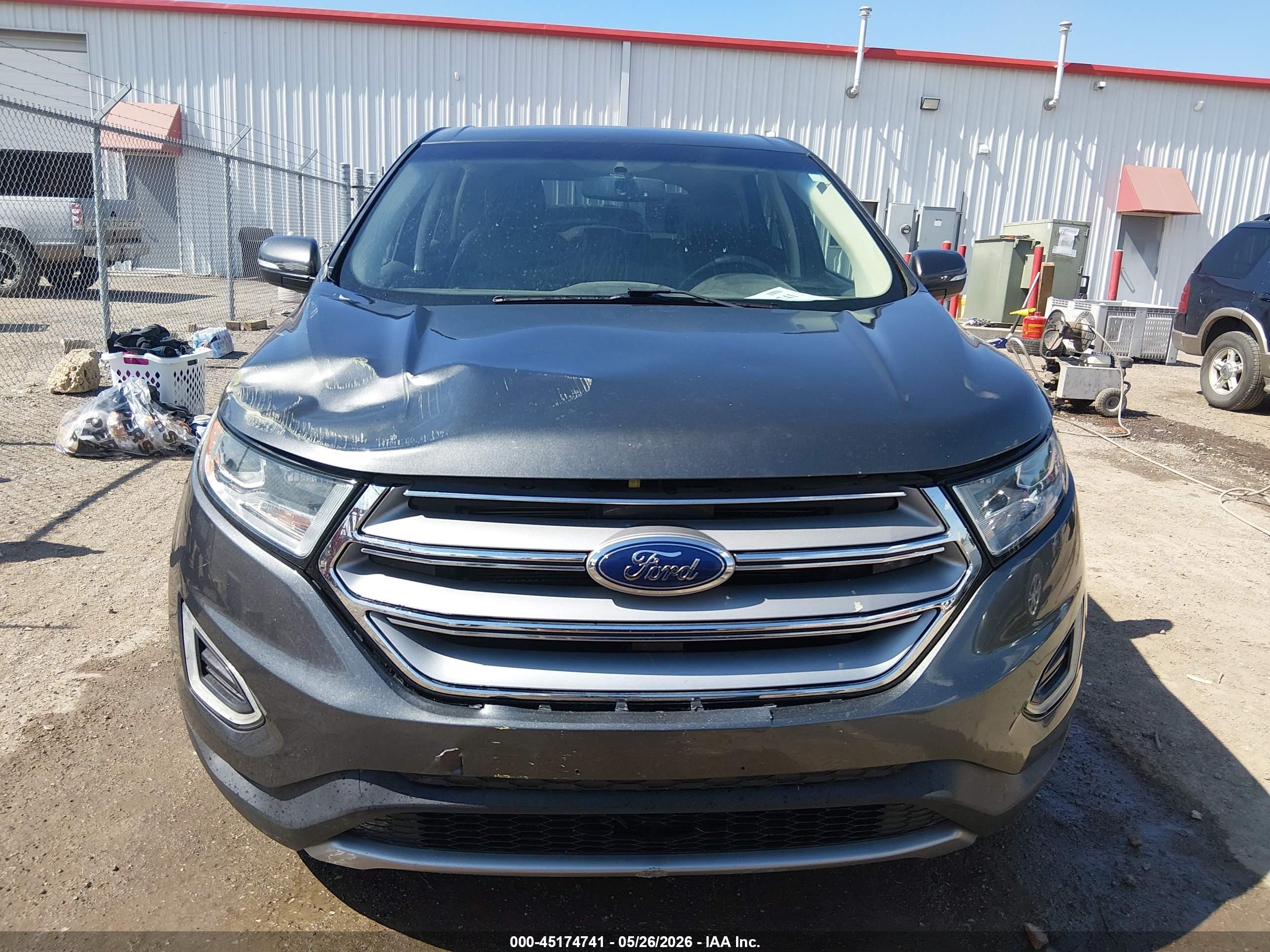 2017 Ford Edge Titanium Gray vin: 2FMPK3K96HBB46981